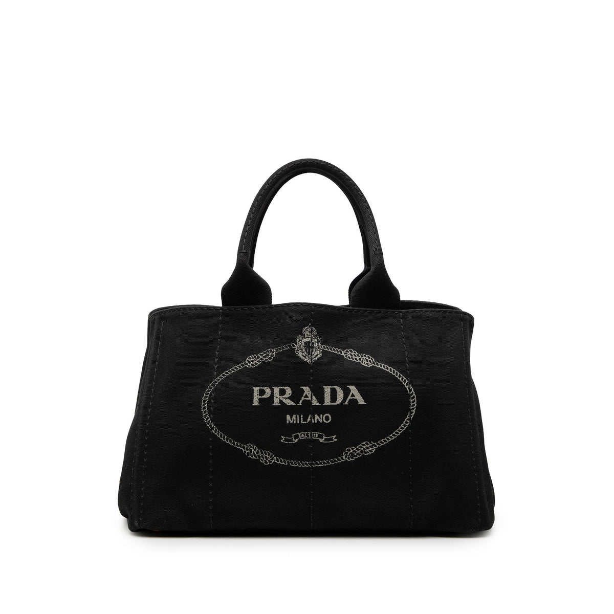 Prada Canvas Canapa Logo Tote