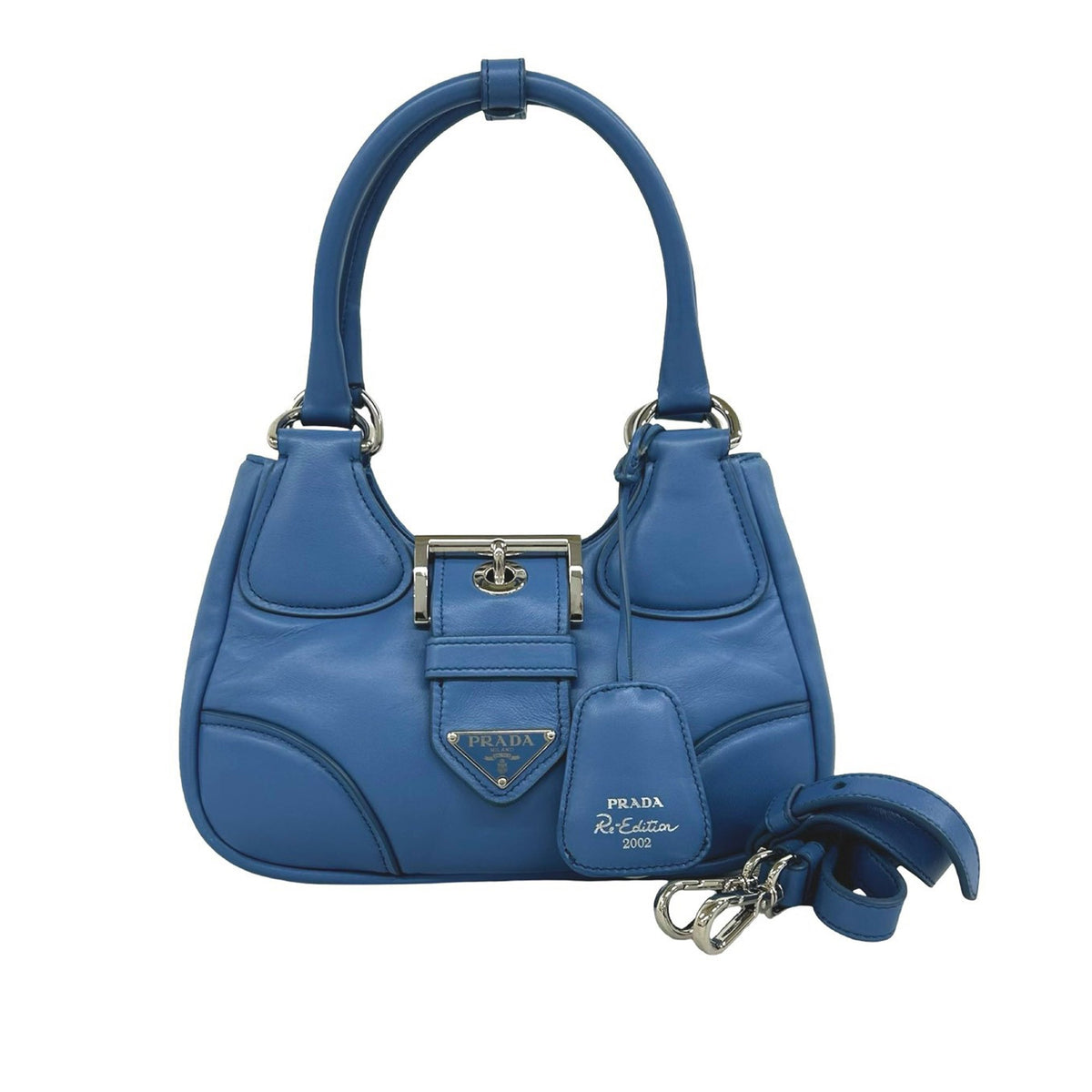 Prada Nappa Soft Padded Re Edition 2002 Moon Satchel