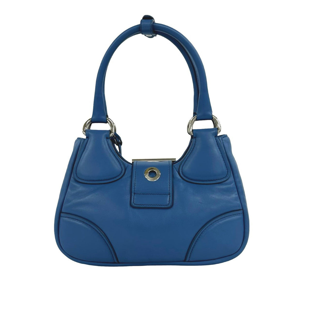 Prada Nappa Soft Padded Re Edition 2002 Moon Satchel