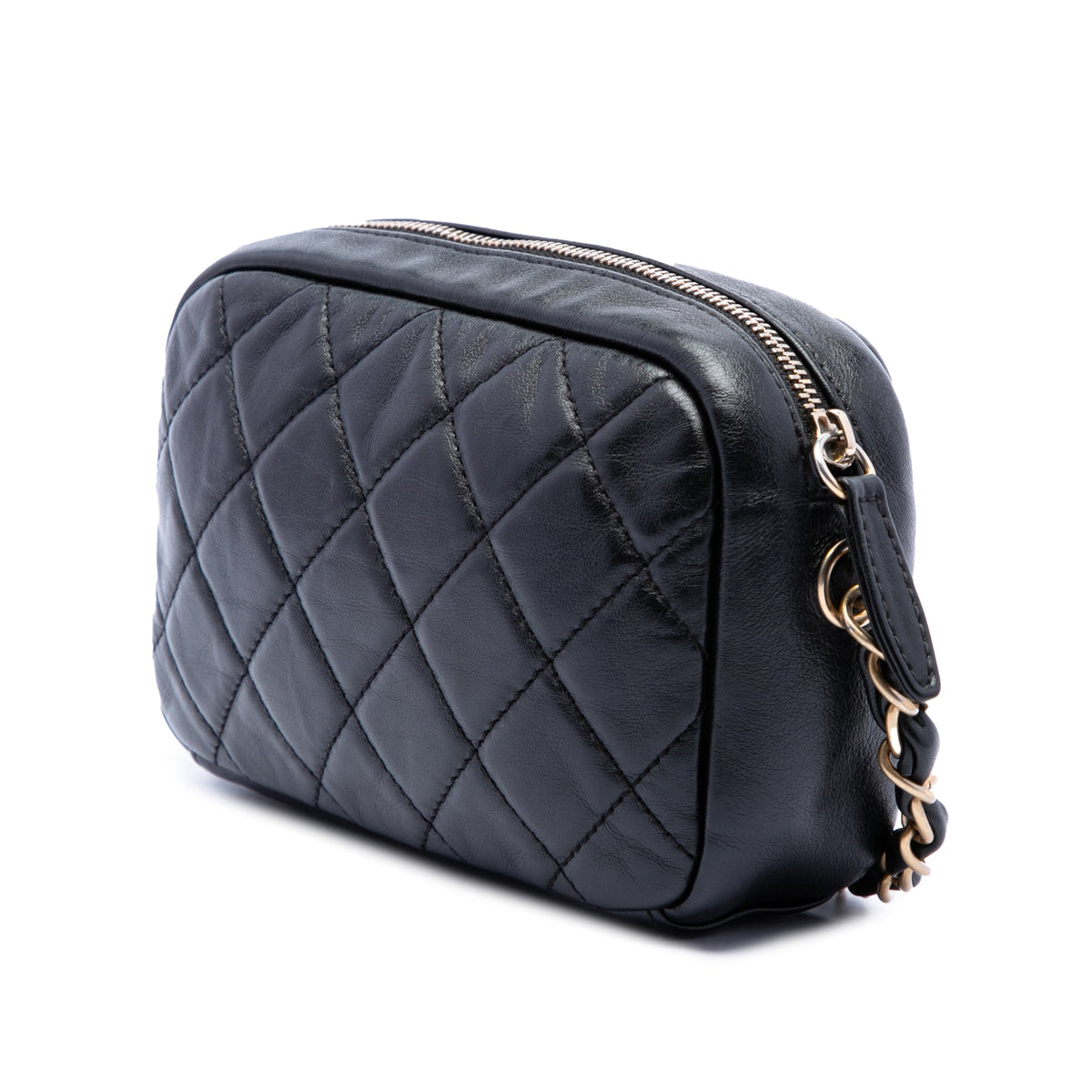 Chanel Small Quilted Lambskin Buckle Camera Bag