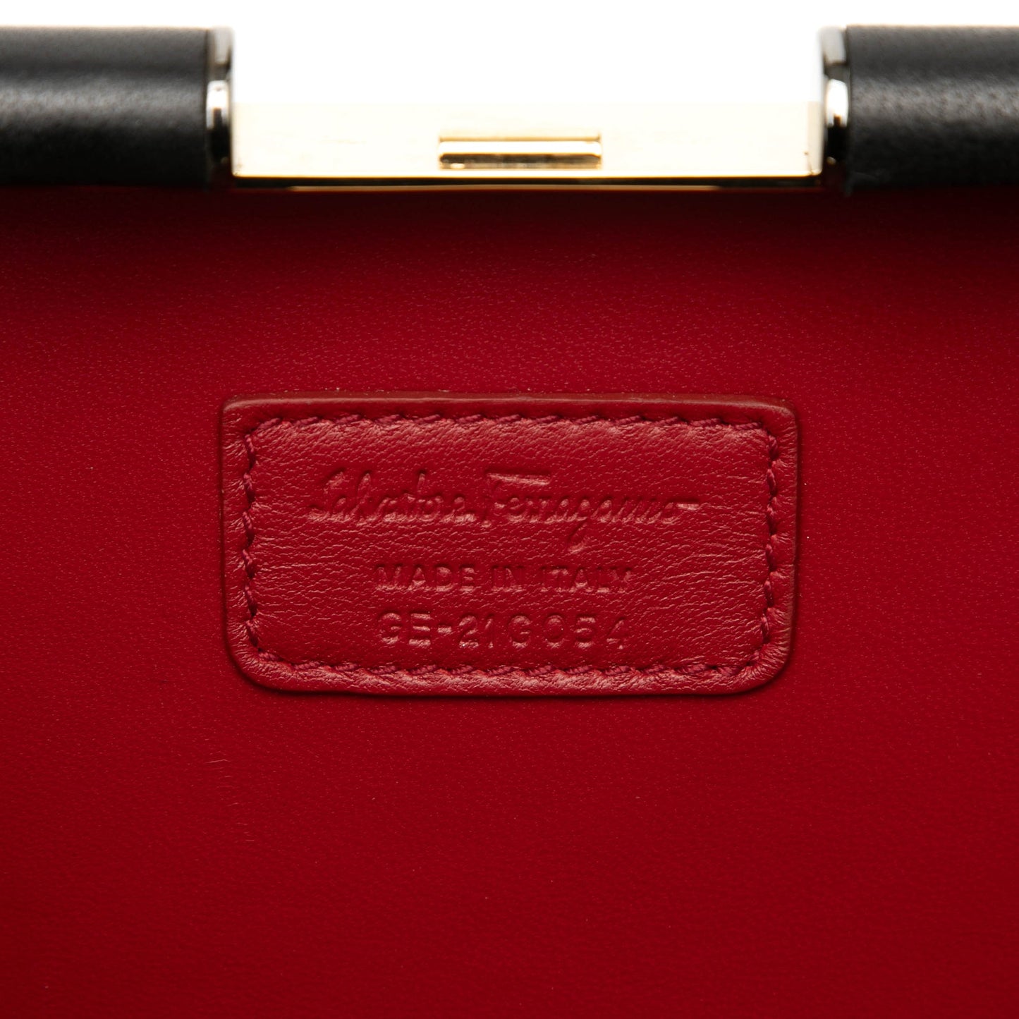 Sara Battaglia Metal Sinila Clutch on Chain