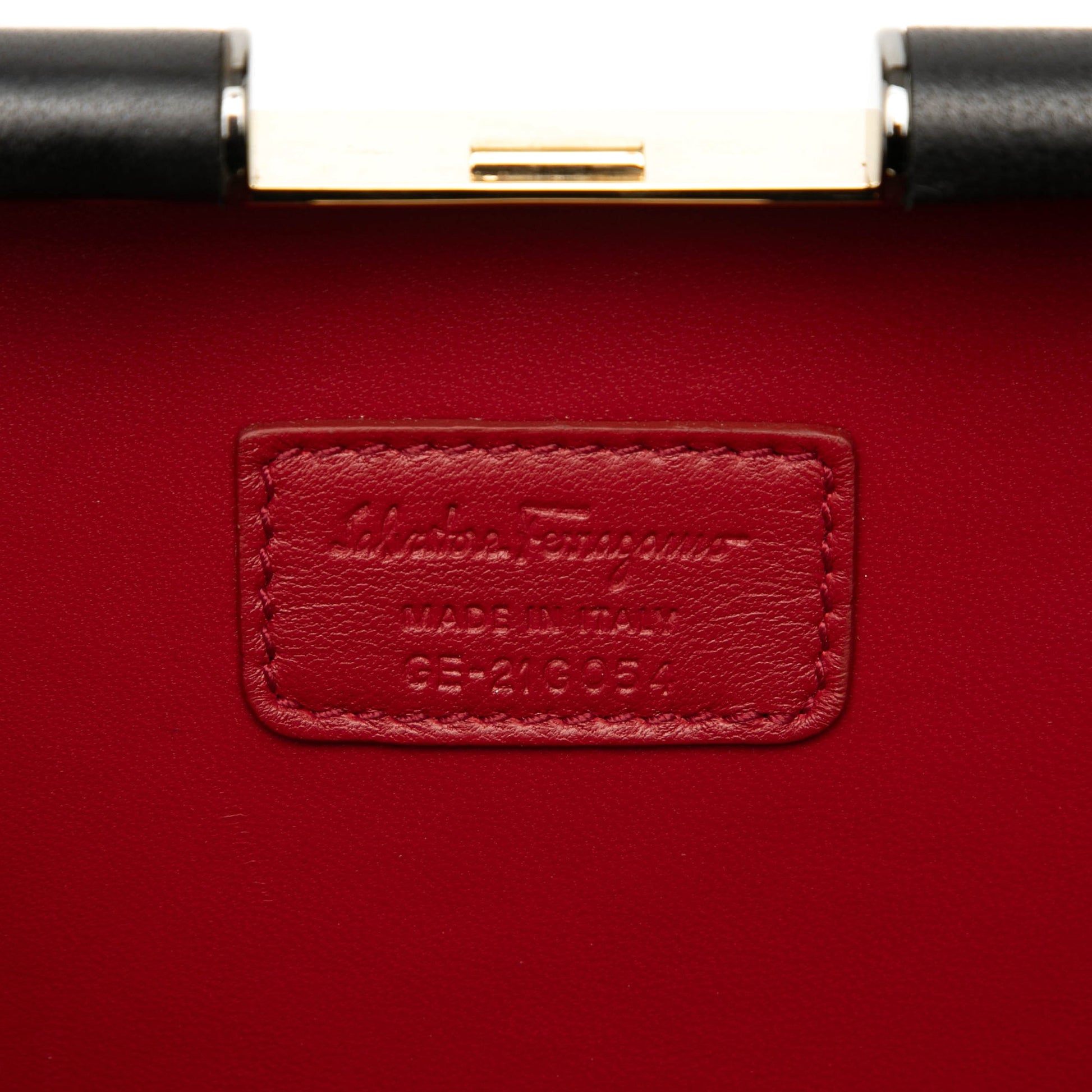 Sara Battaglia Metal Sinila Clutch on Chain
