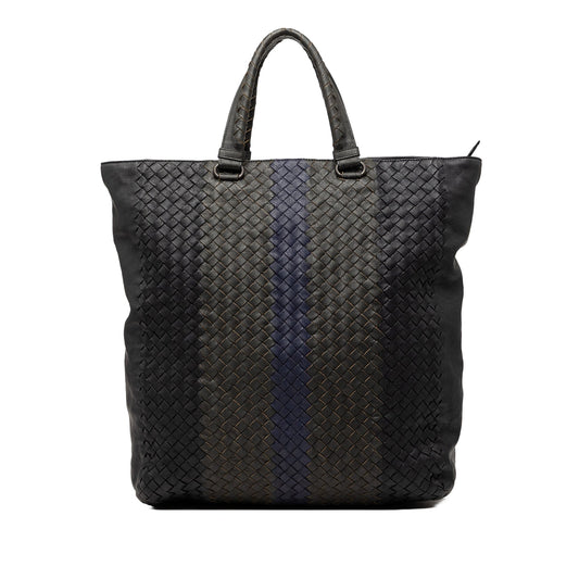 Bottega Veneta Tricolor Nappa Intrecciato Convertible Tote
