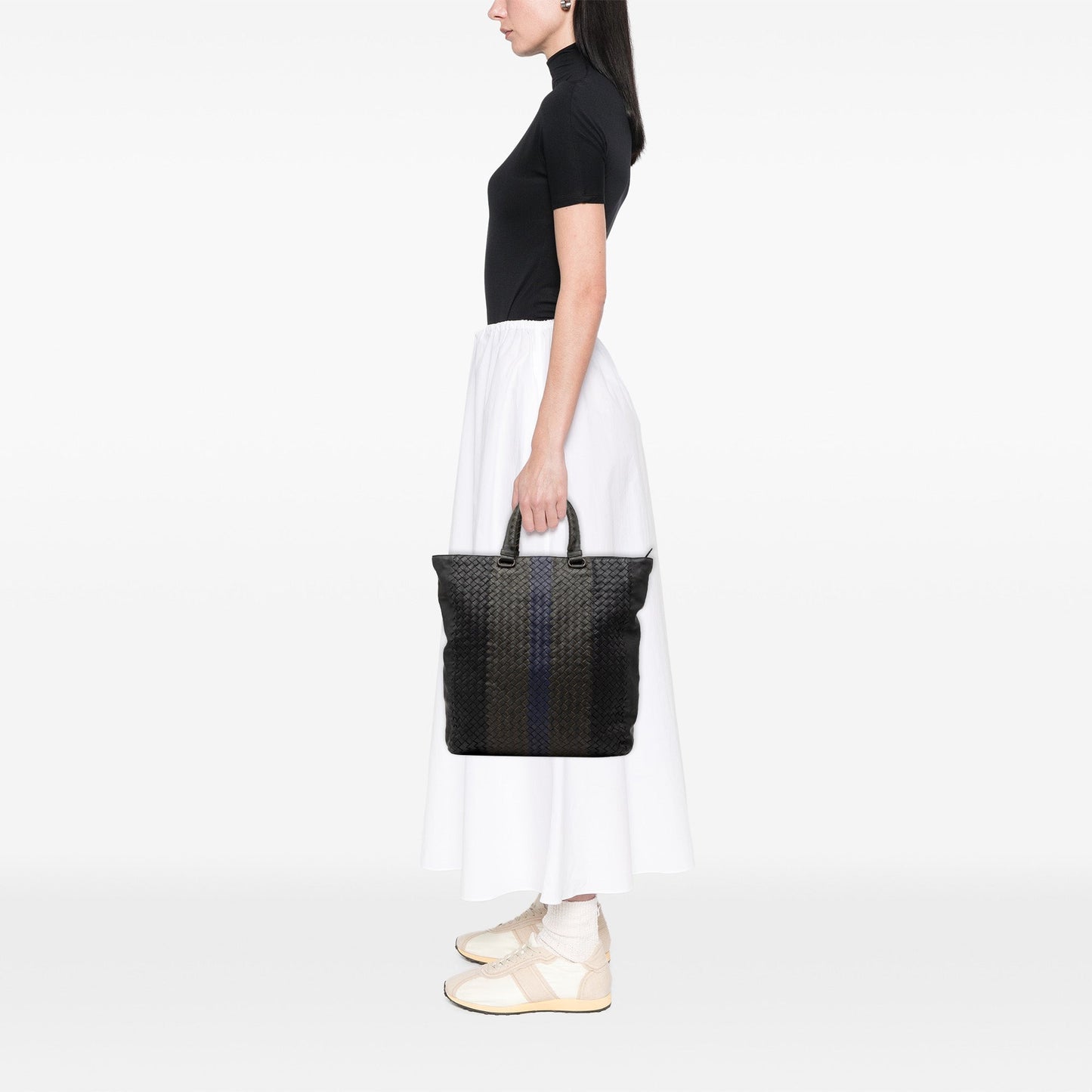 Bottega Veneta Tricolor Nappa Intrecciato Convertible Tote
