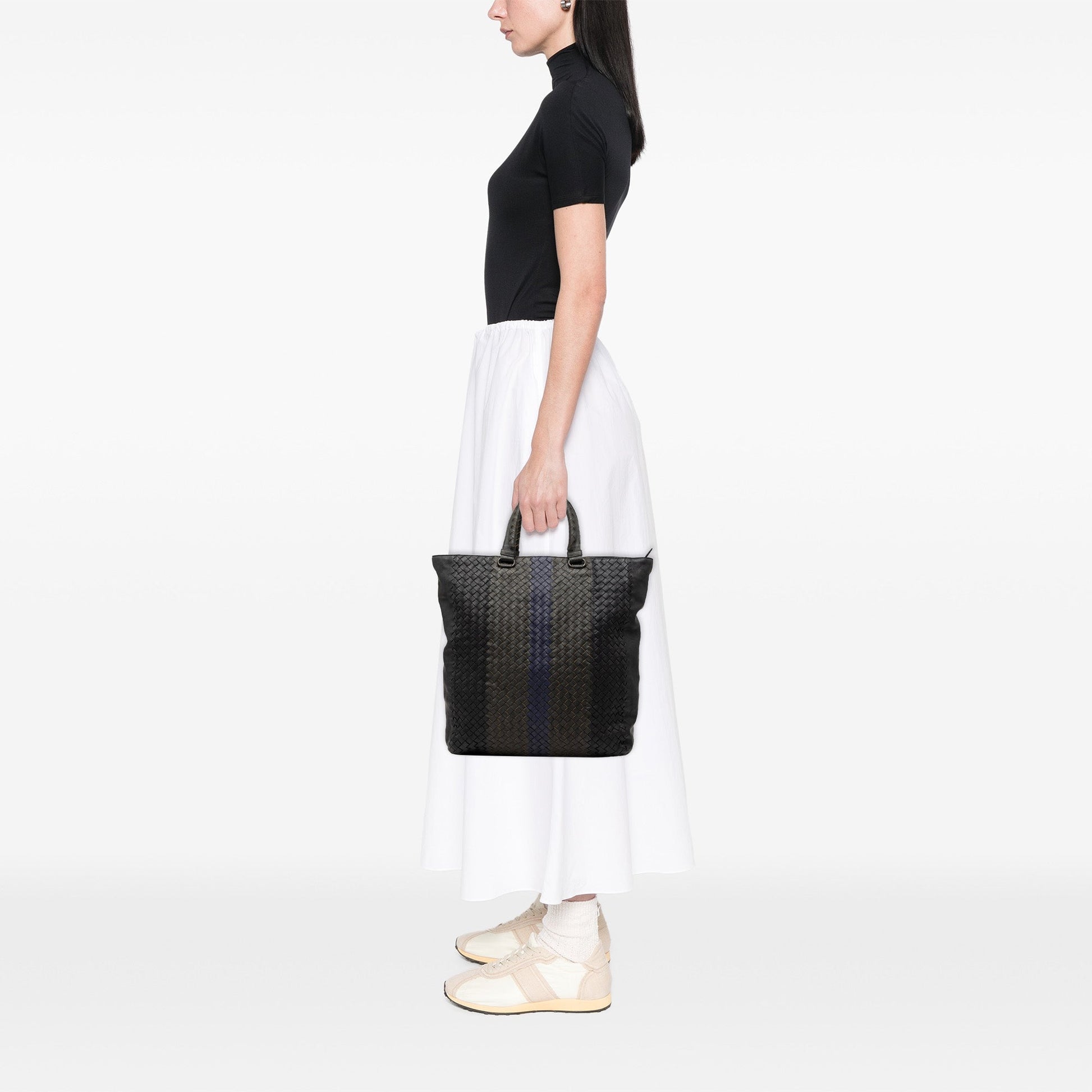 Bottega Veneta Tricolor Nappa Intrecciato Convertible Tote