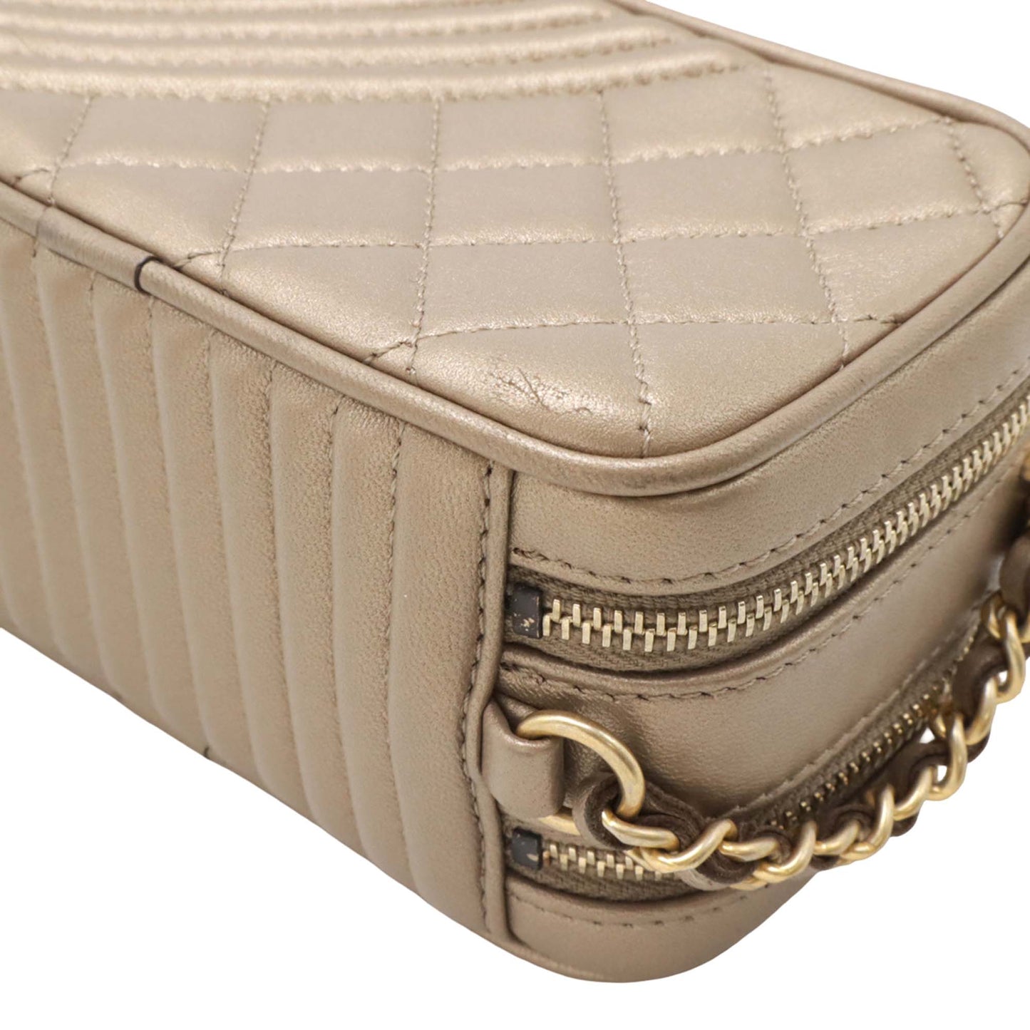 Chanel Mini Quilted Lambskin Coco Boy Camera Bag