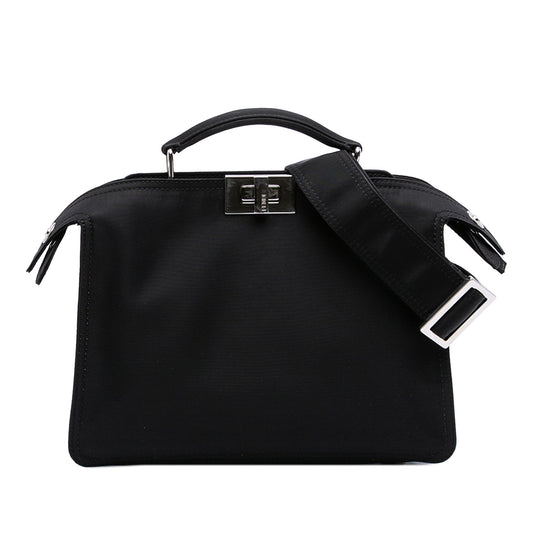 Fendi Small Nylon Peekaboo ISeeU Satchel