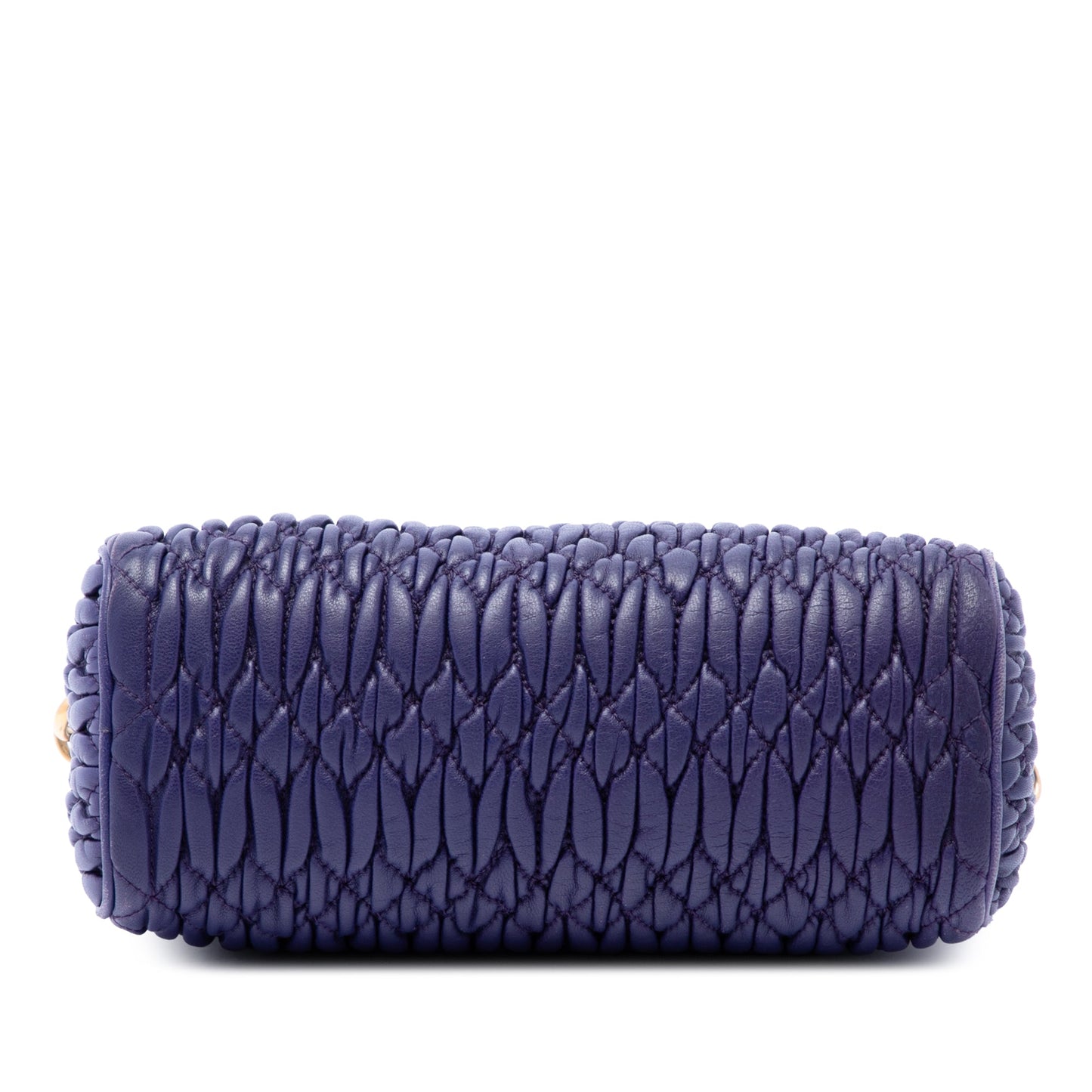 Miu Miu Matelasse Nappa Crystal Charm Shoulder Bag