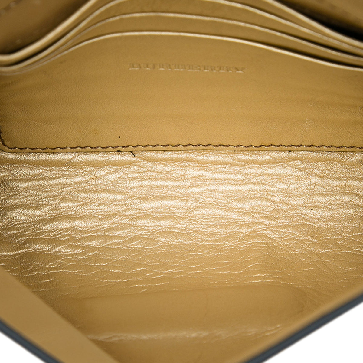 Burberry Embossed Grain Check Leather Langley Crossbody