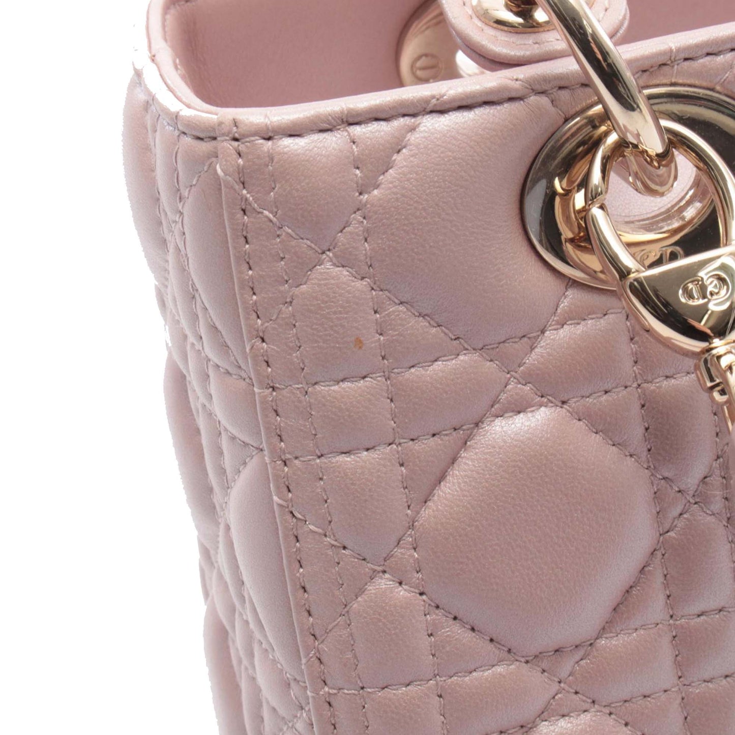 Dior Medium Iridescent Lambskin Cannage Lady Dior