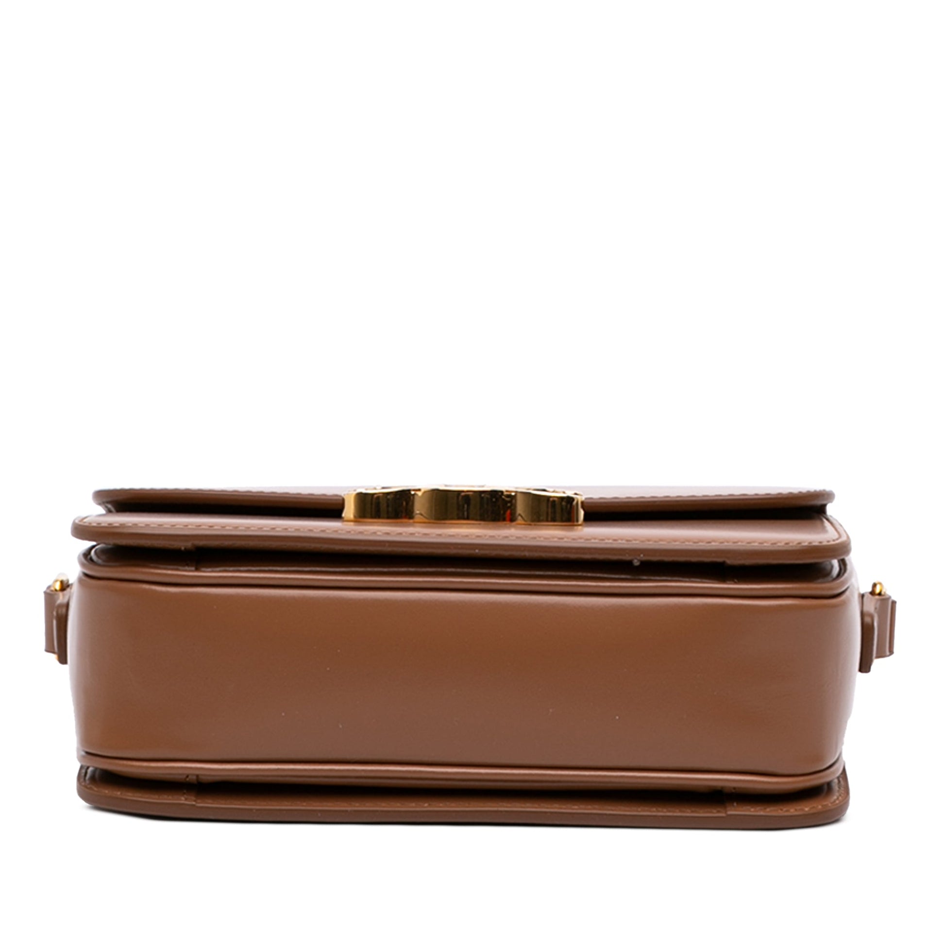 Celine Teen Shiny Calfskin Triomphe Crossbody