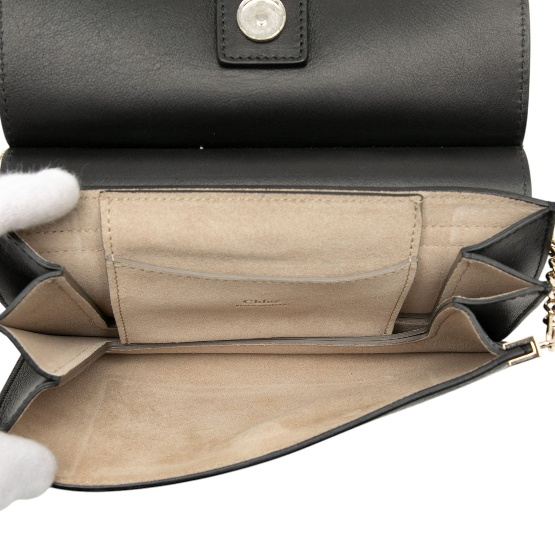 Chloé Small Calfskin and Suede Faye Crossbody