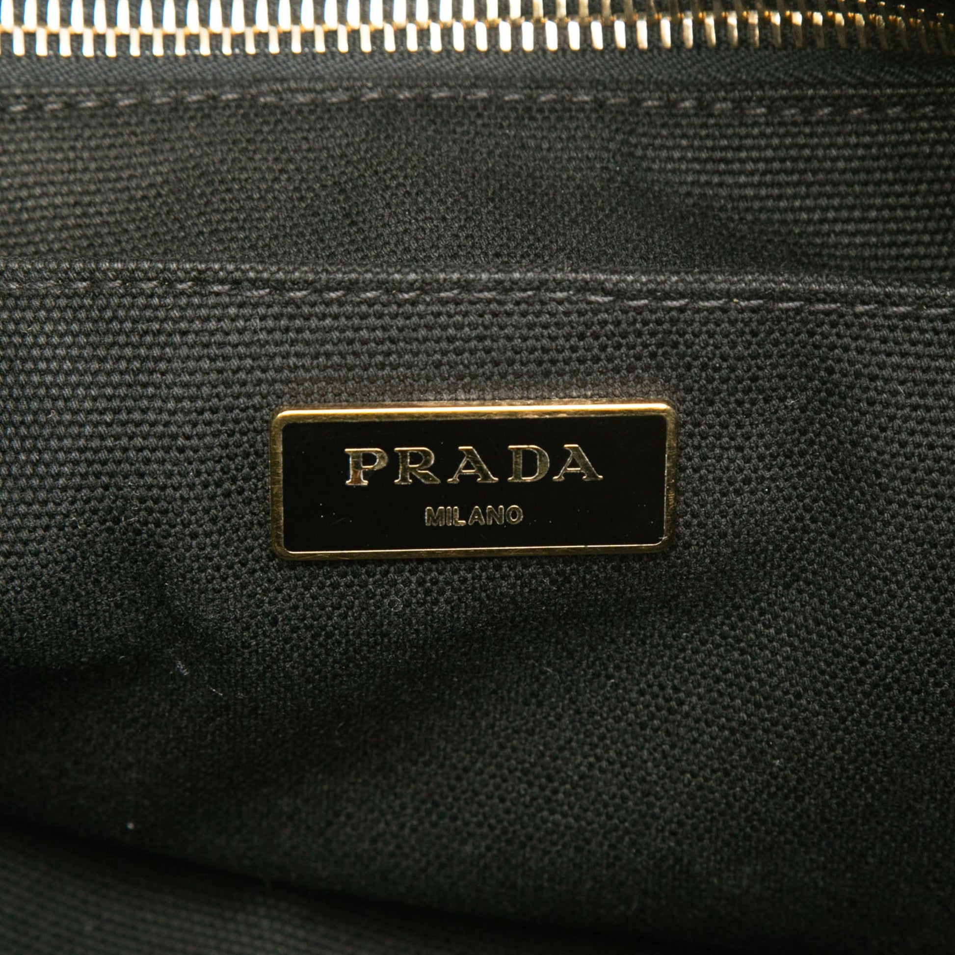 Prada Canvas Canapa Logo Satchel