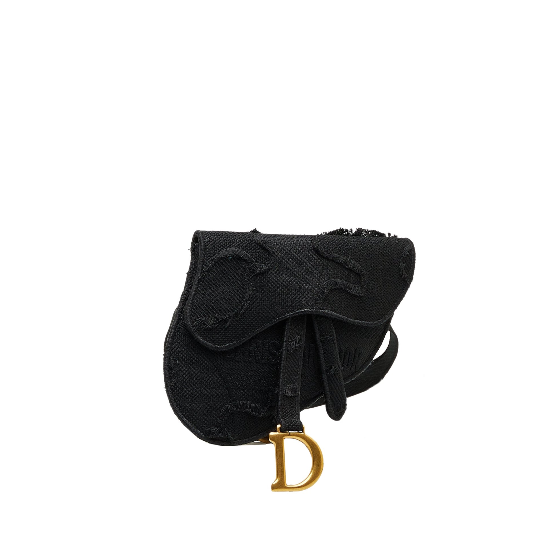 Dior Embroidered Canvas Camouflage Saddle Belt Bag