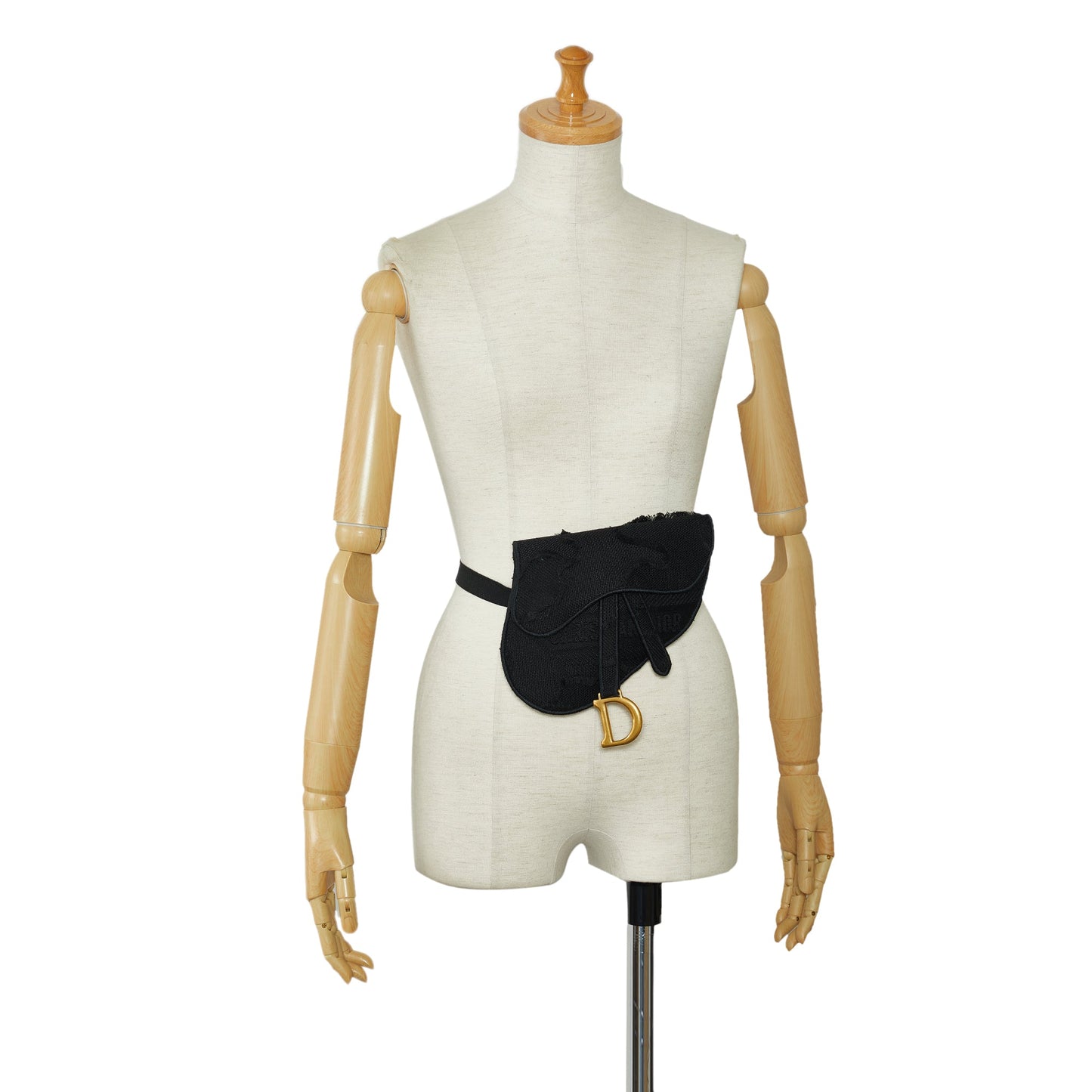 Dior Embroidered Canvas Camouflage Saddle Belt Bag
