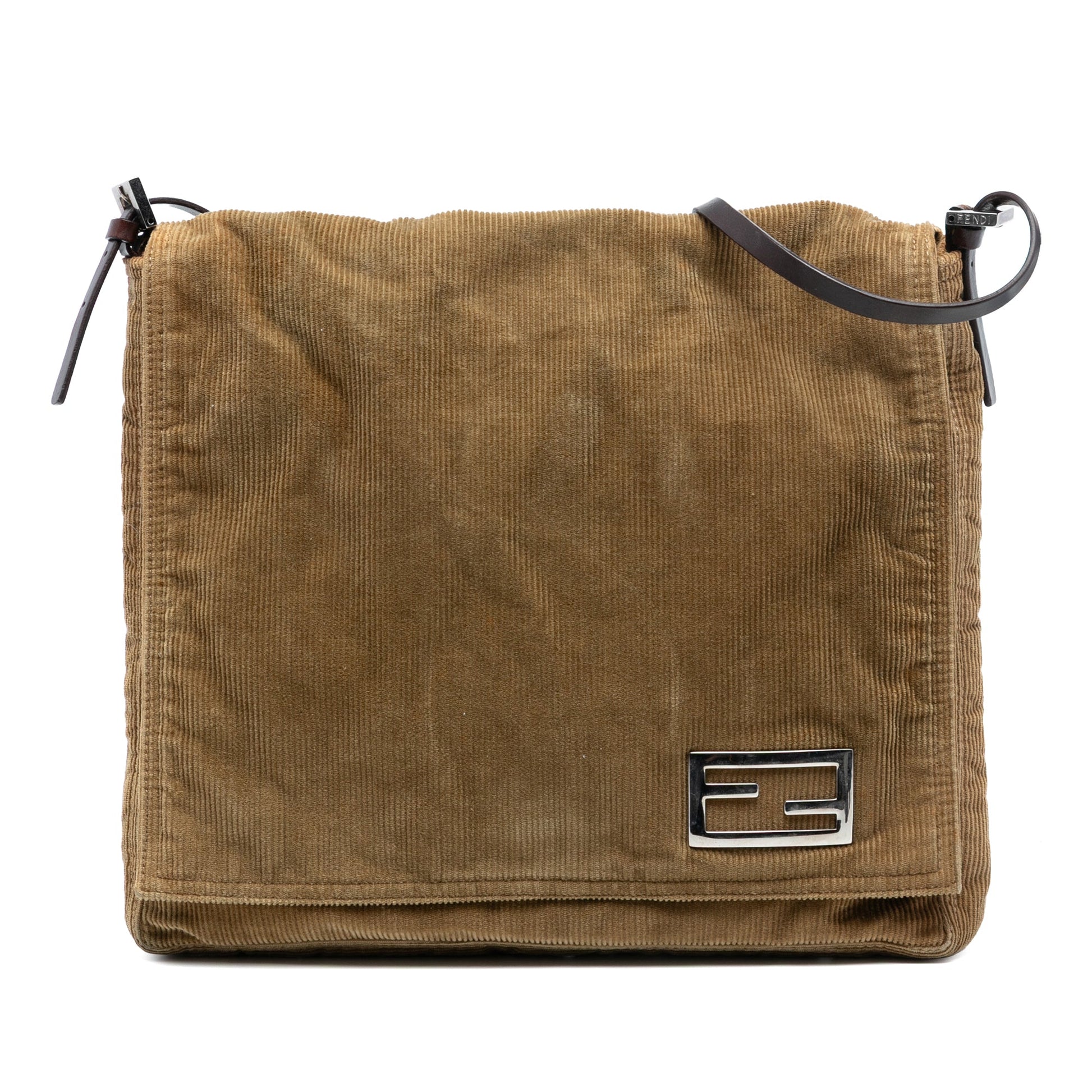 Fendi Corduroy Shoulder Bag