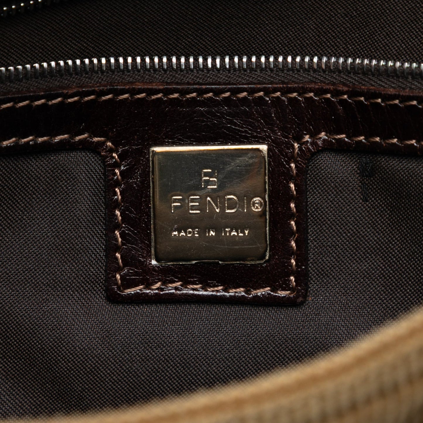 Fendi Corduroy Shoulder Bag