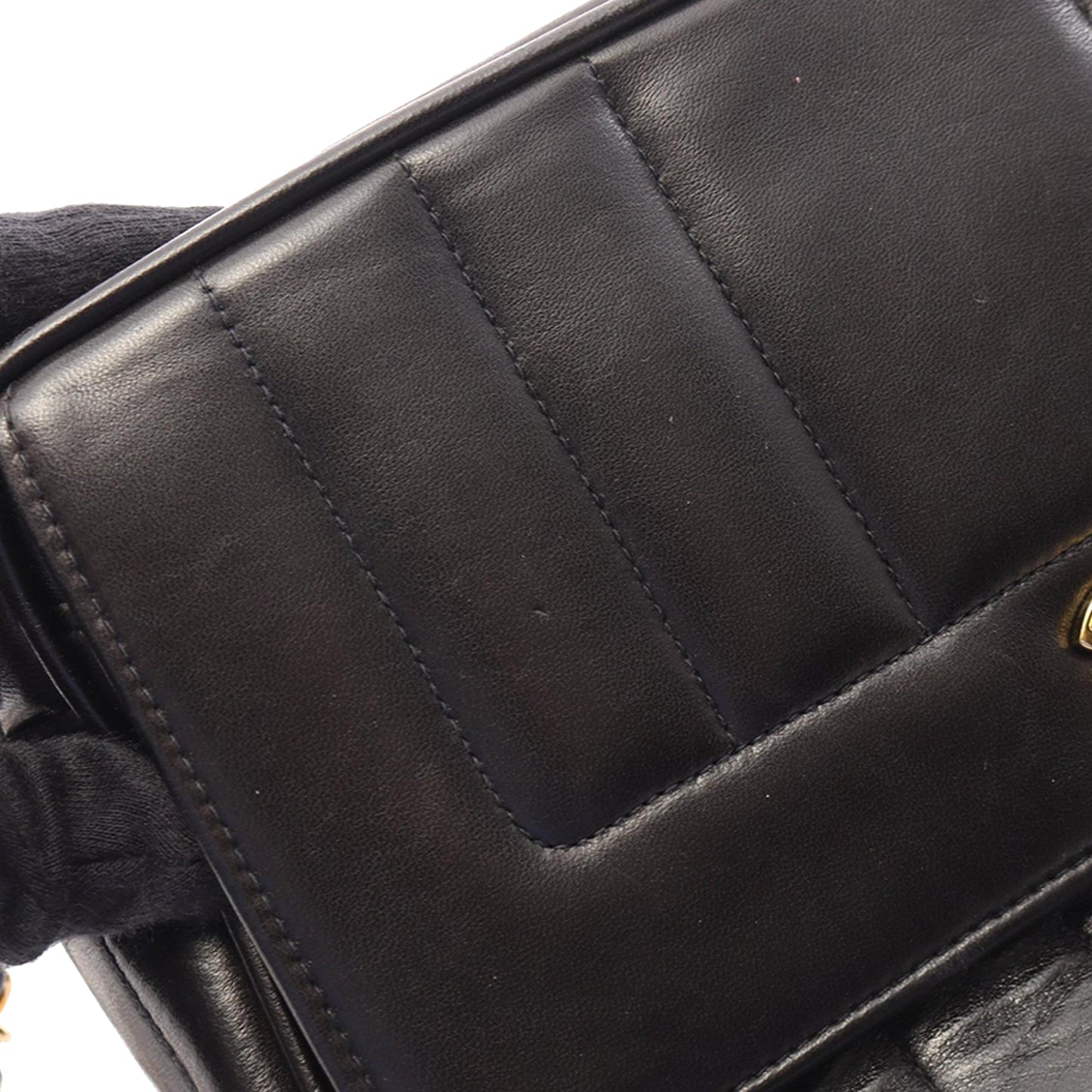 Chanel CC Vertical Quilted Lambskin Tassel Flap Camera Bag