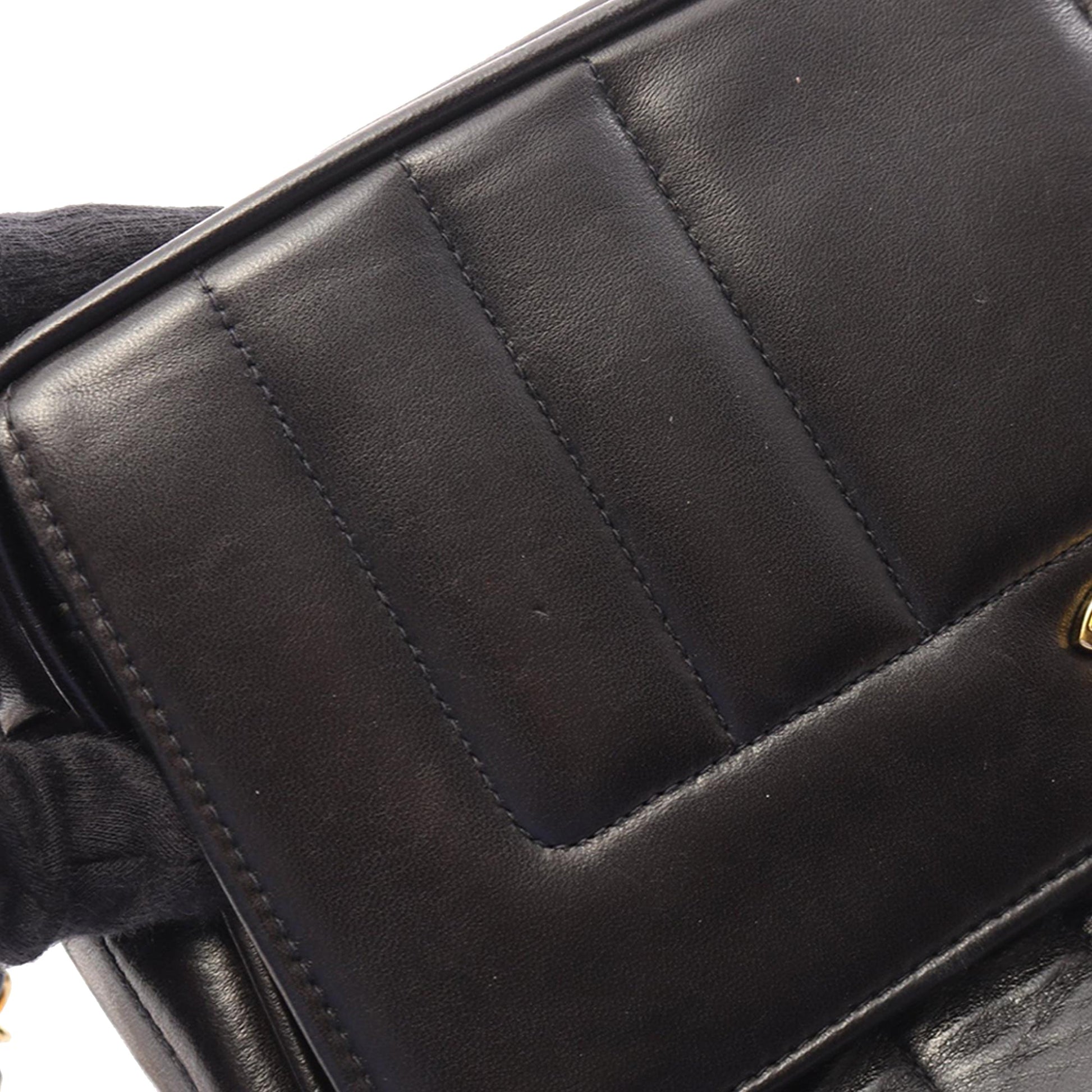 Chanel CC Vertical Quilted Lambskin Tassel Flap Camera Bag