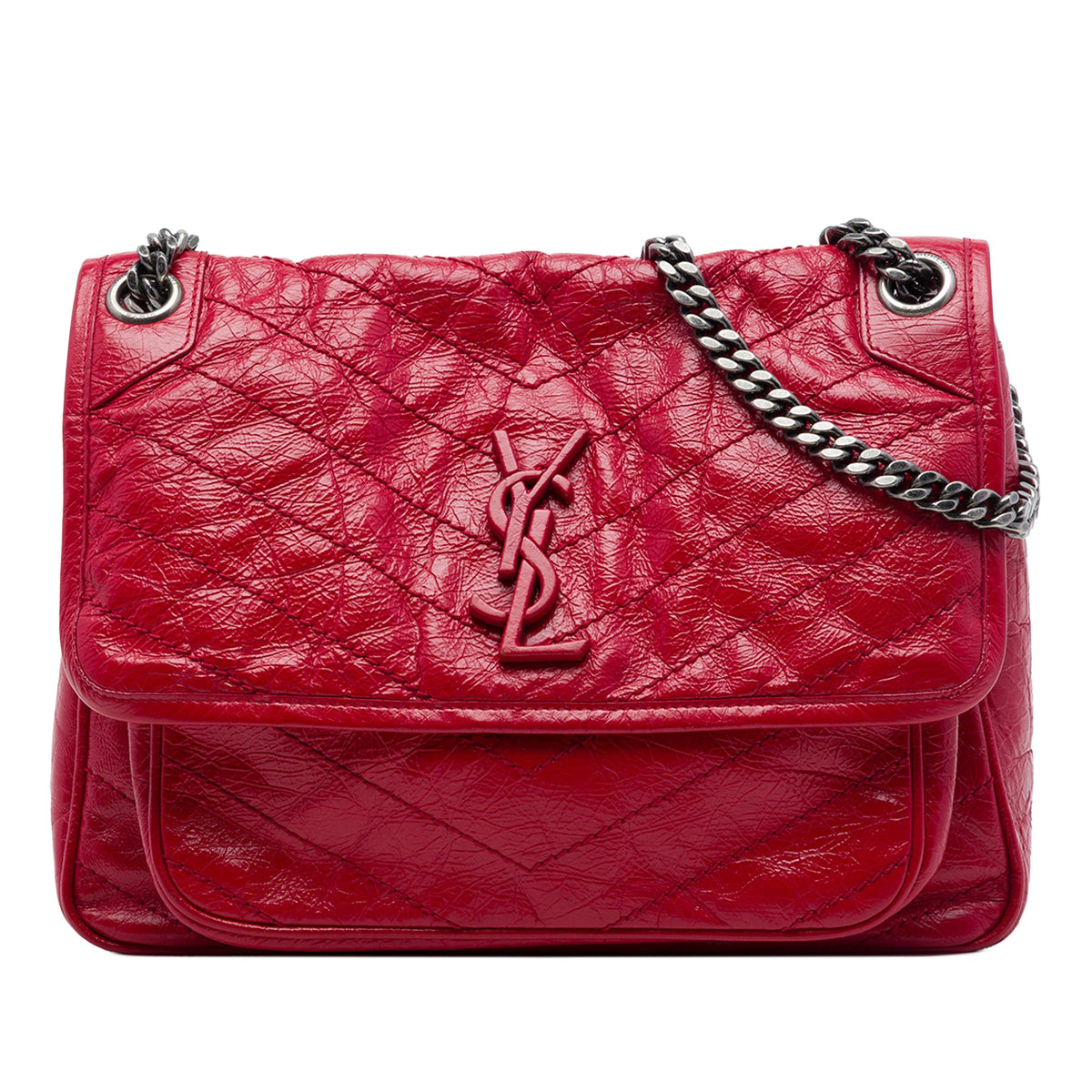 Saint Laurent Medium Crinkled Calfskin Niki