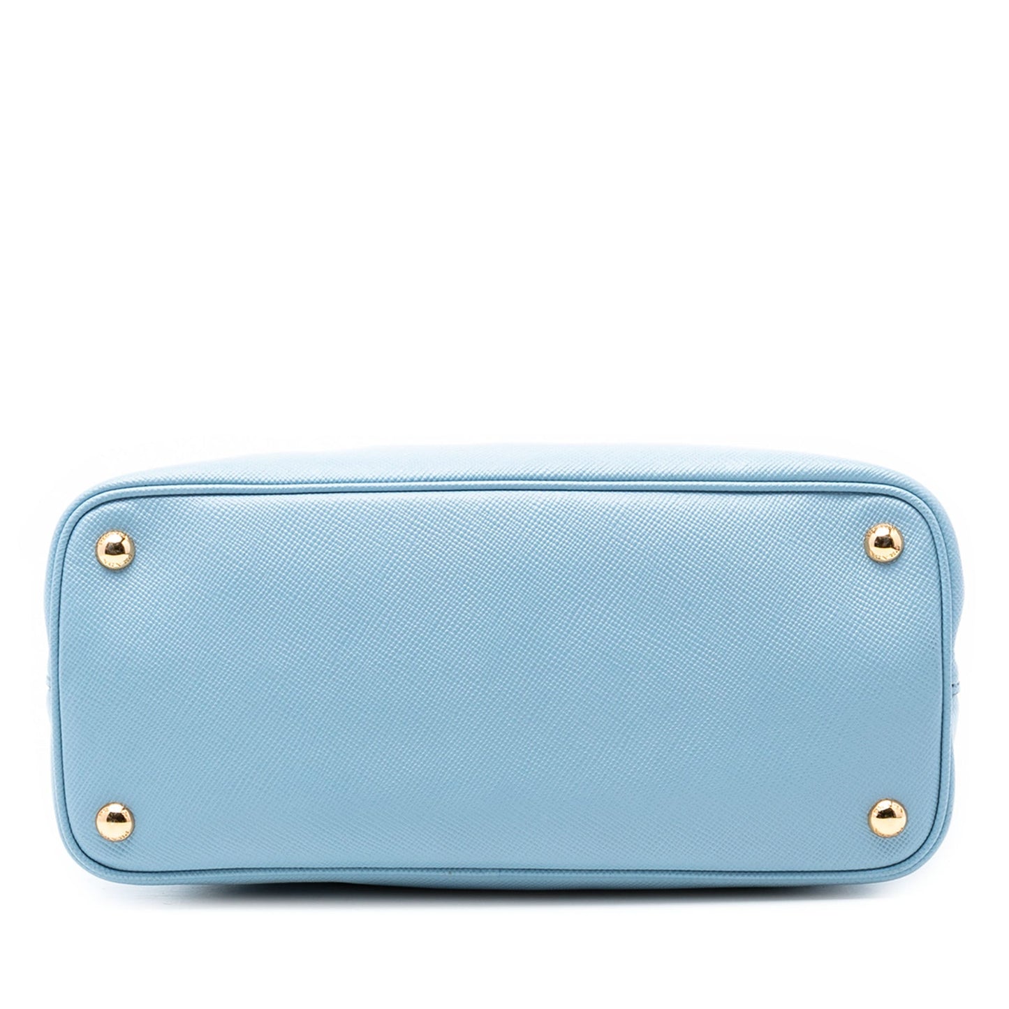 Small Bicolor Saffiano Cuir Double Satchel