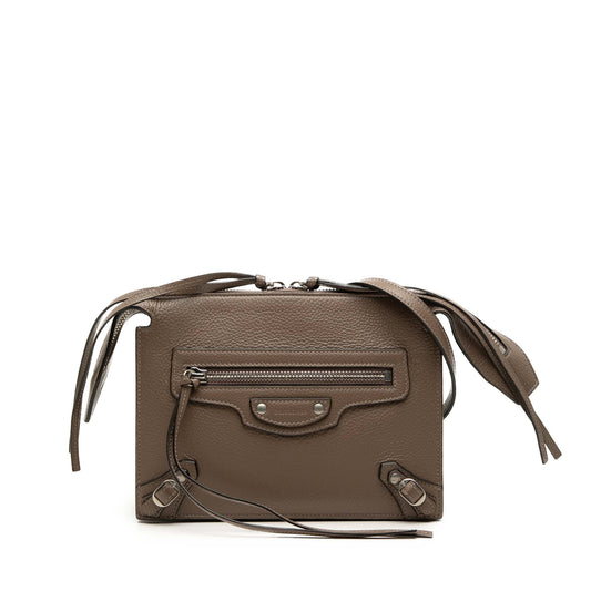 Balenciaga Pebbled Leather Neo Classic City Pouch Crossbody