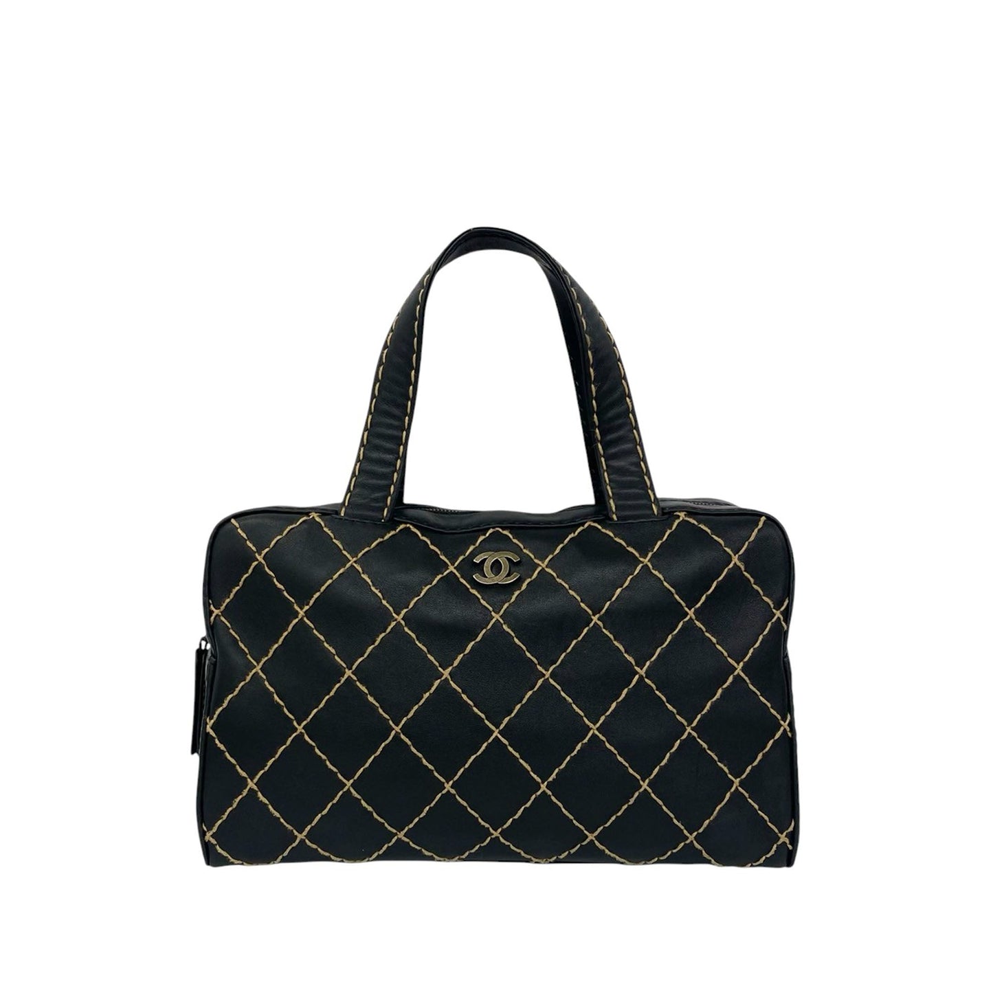 Chanel CC Lambskin Wild Stitch Handbag