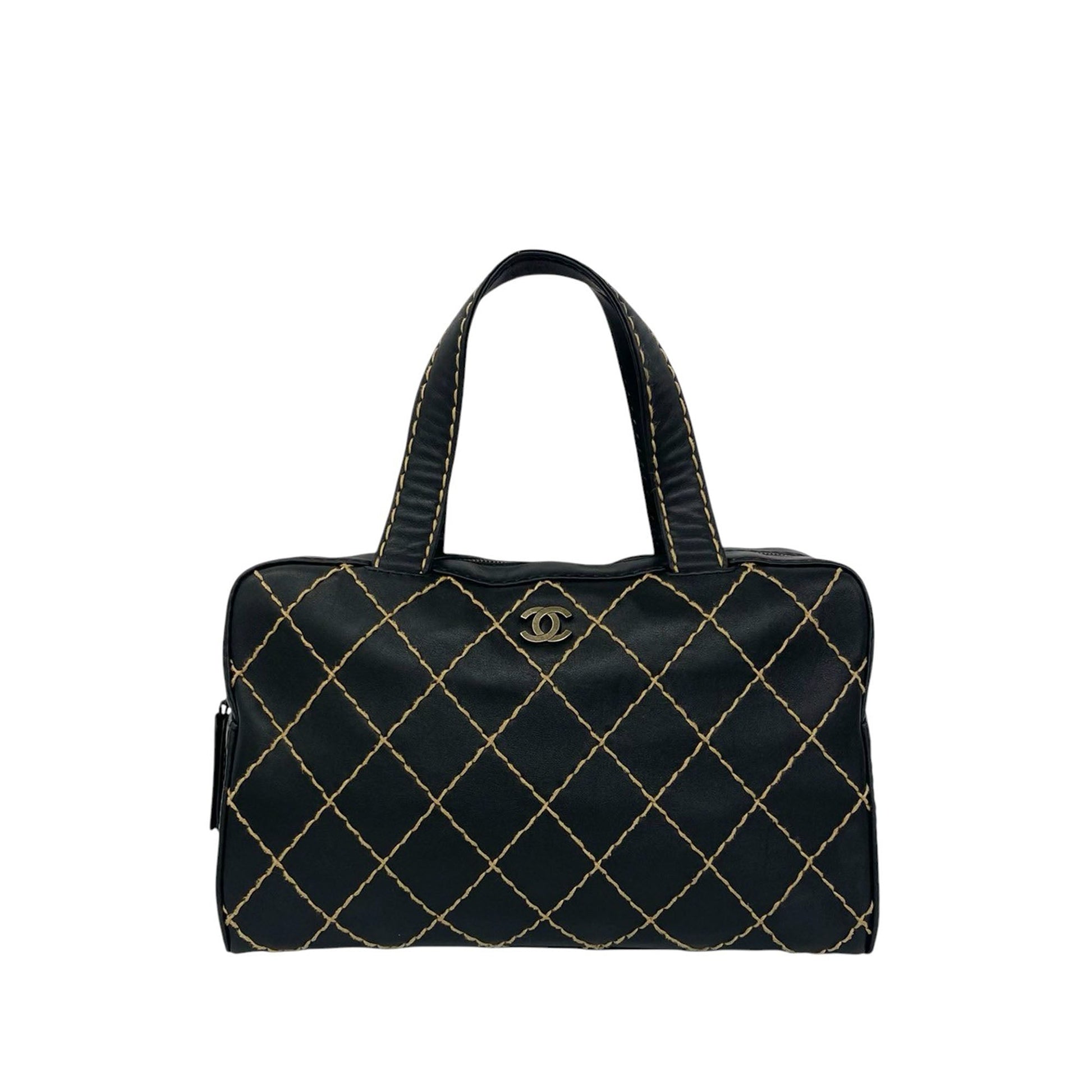 Chanel CC Lambskin Wild Stitch Handbag