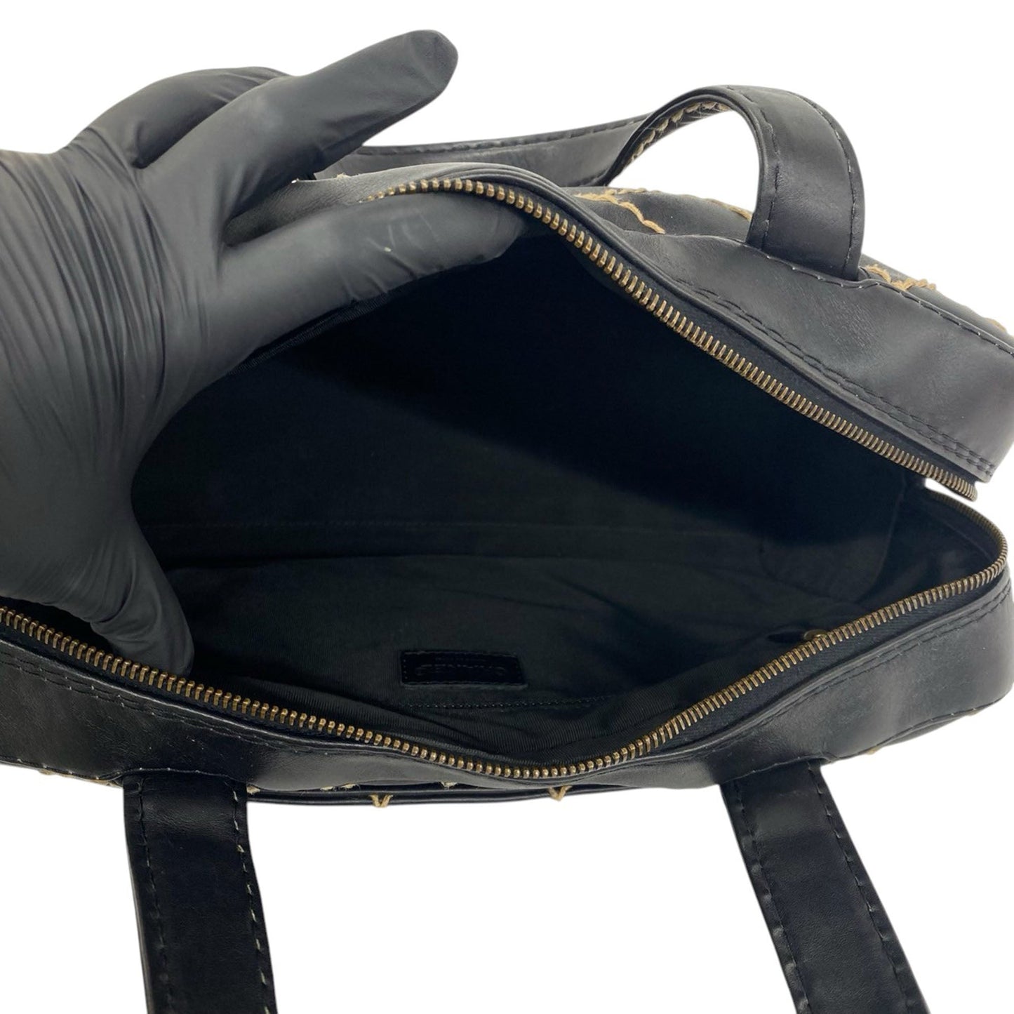 Chanel CC Lambskin Wild Stitch Handbag