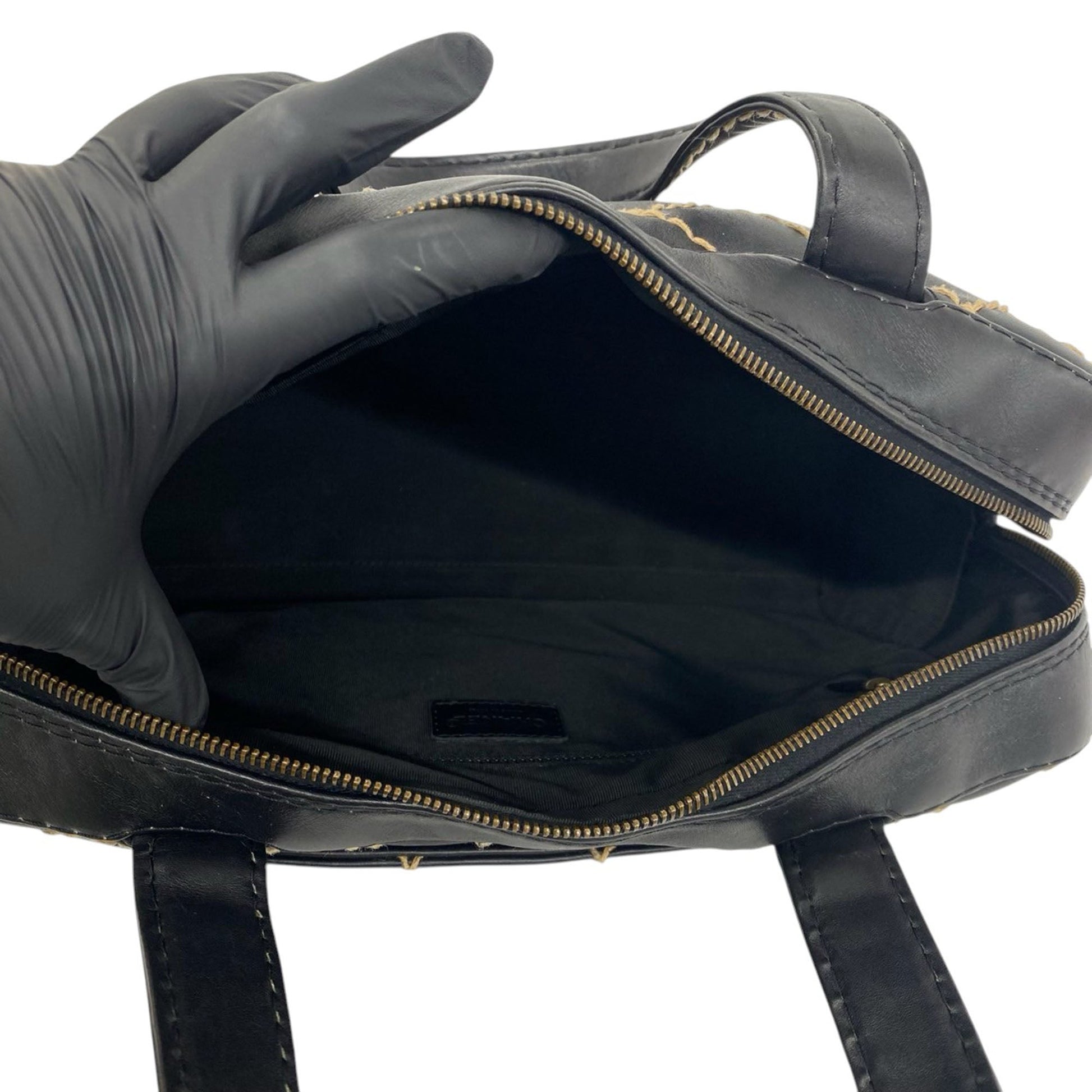 Chanel CC Lambskin Wild Stitch Handbag