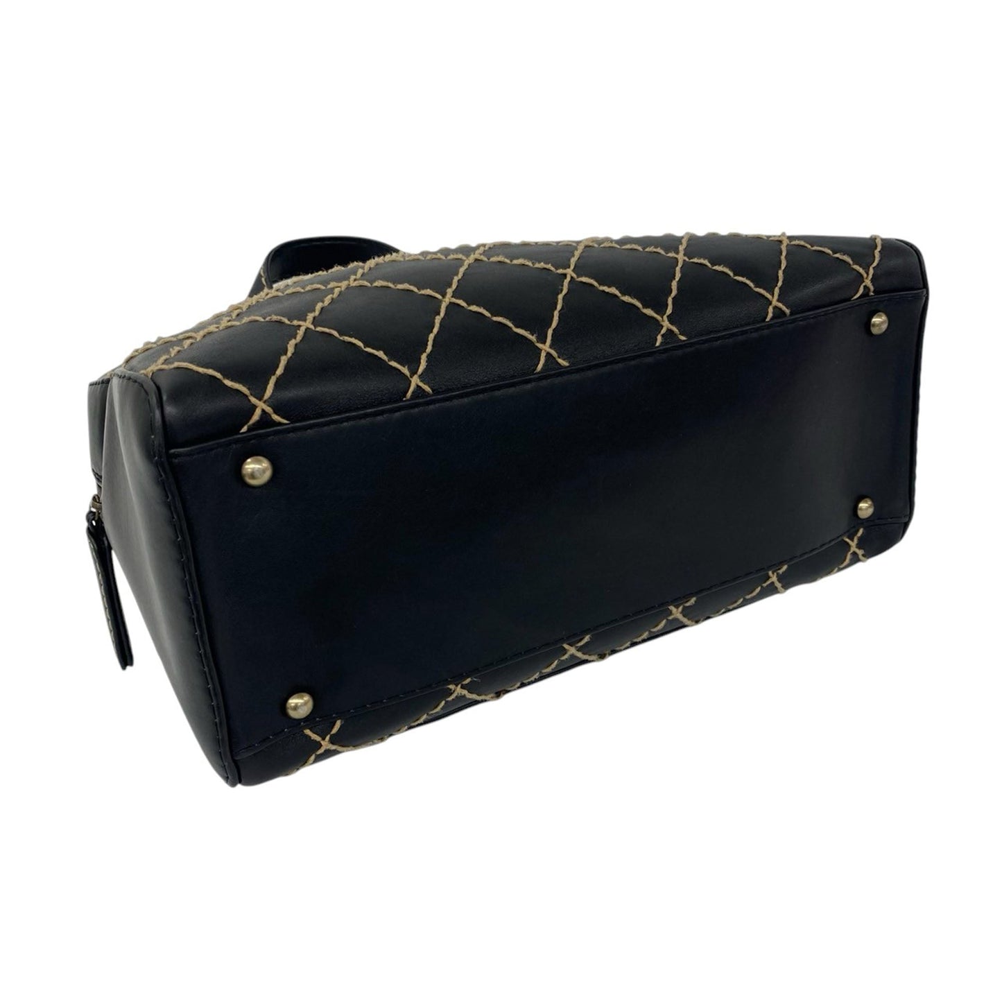 Chanel CC Lambskin Wild Stitch Handbag