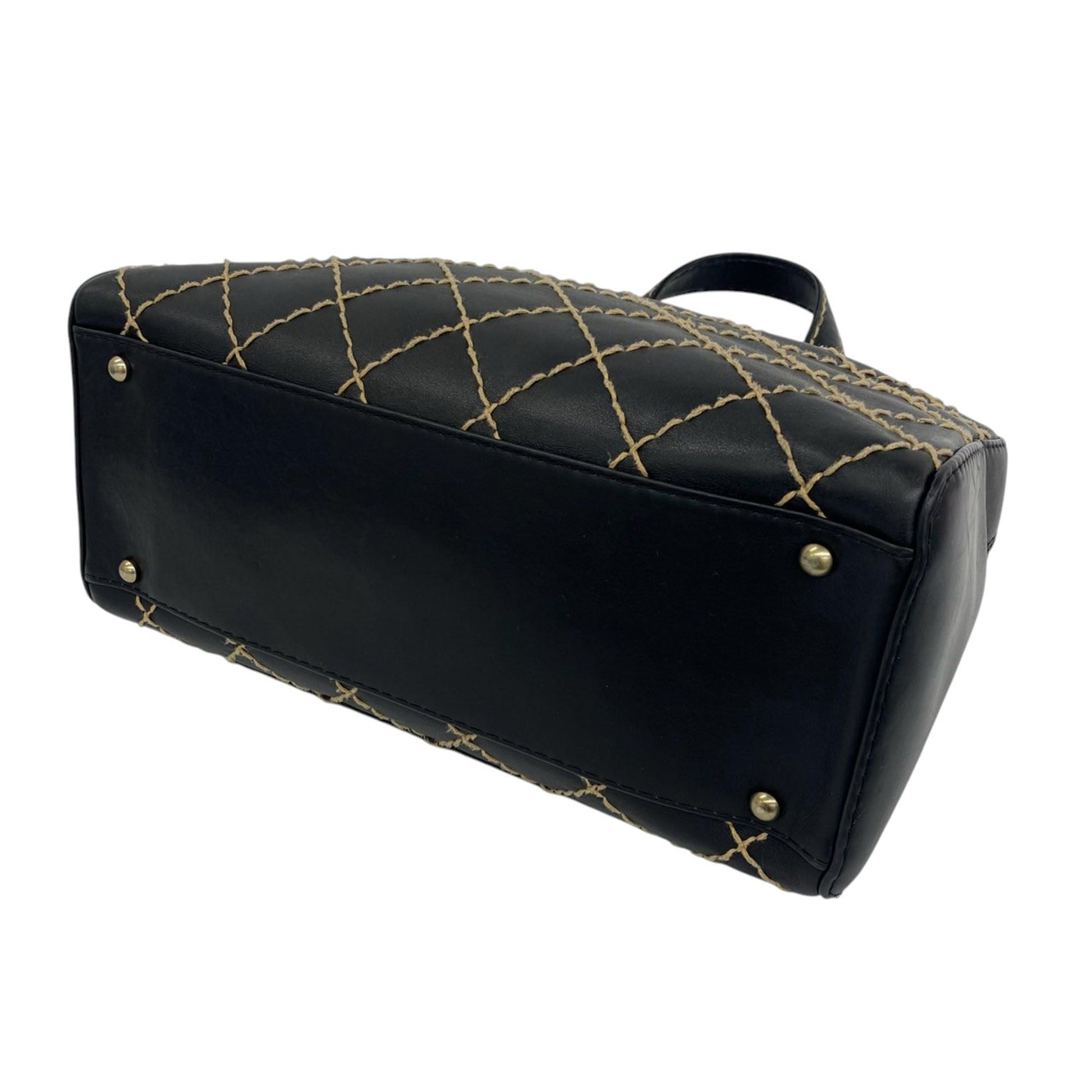 Chanel CC Lambskin Wild Stitch Handbag