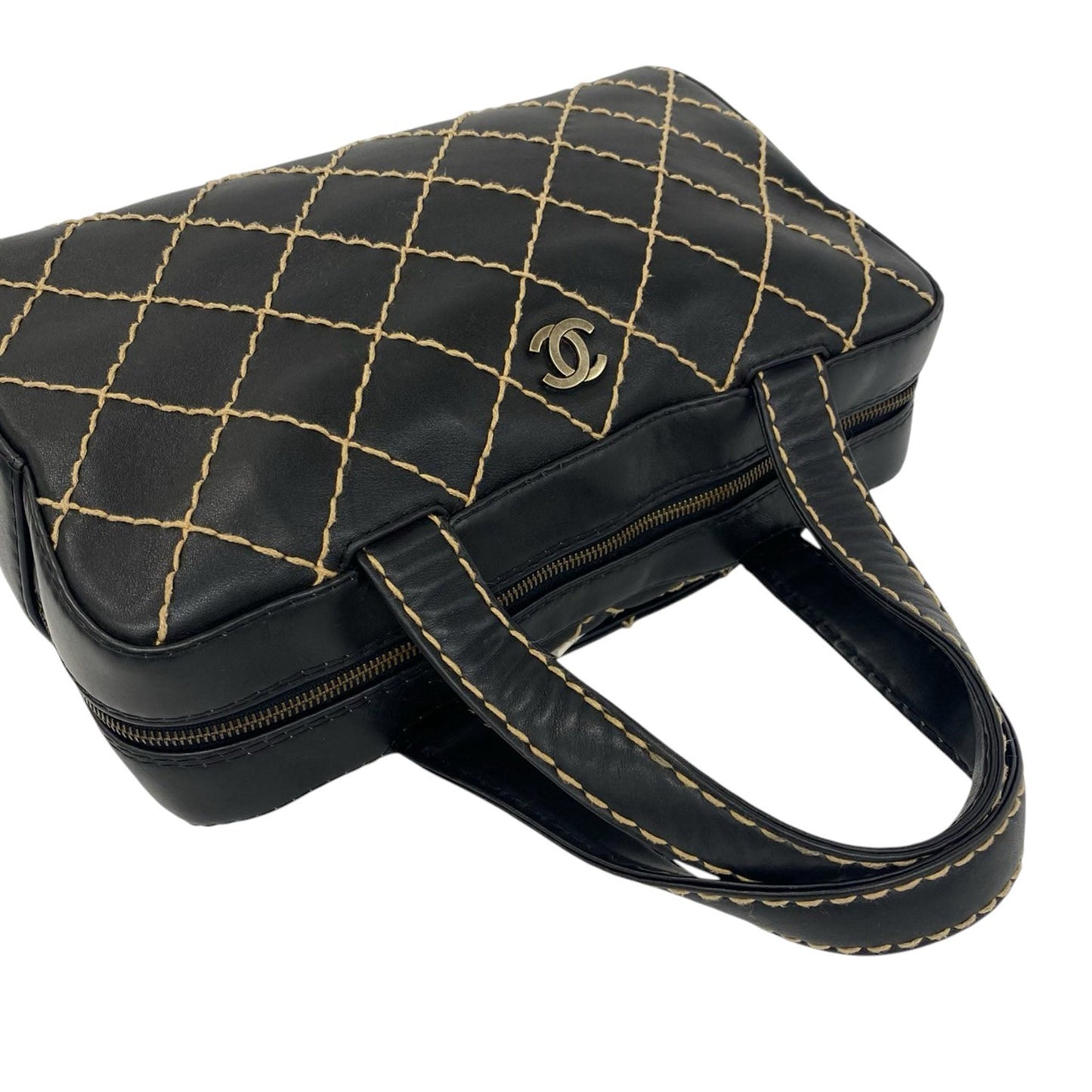 Chanel CC Lambskin Wild Stitch Handbag
