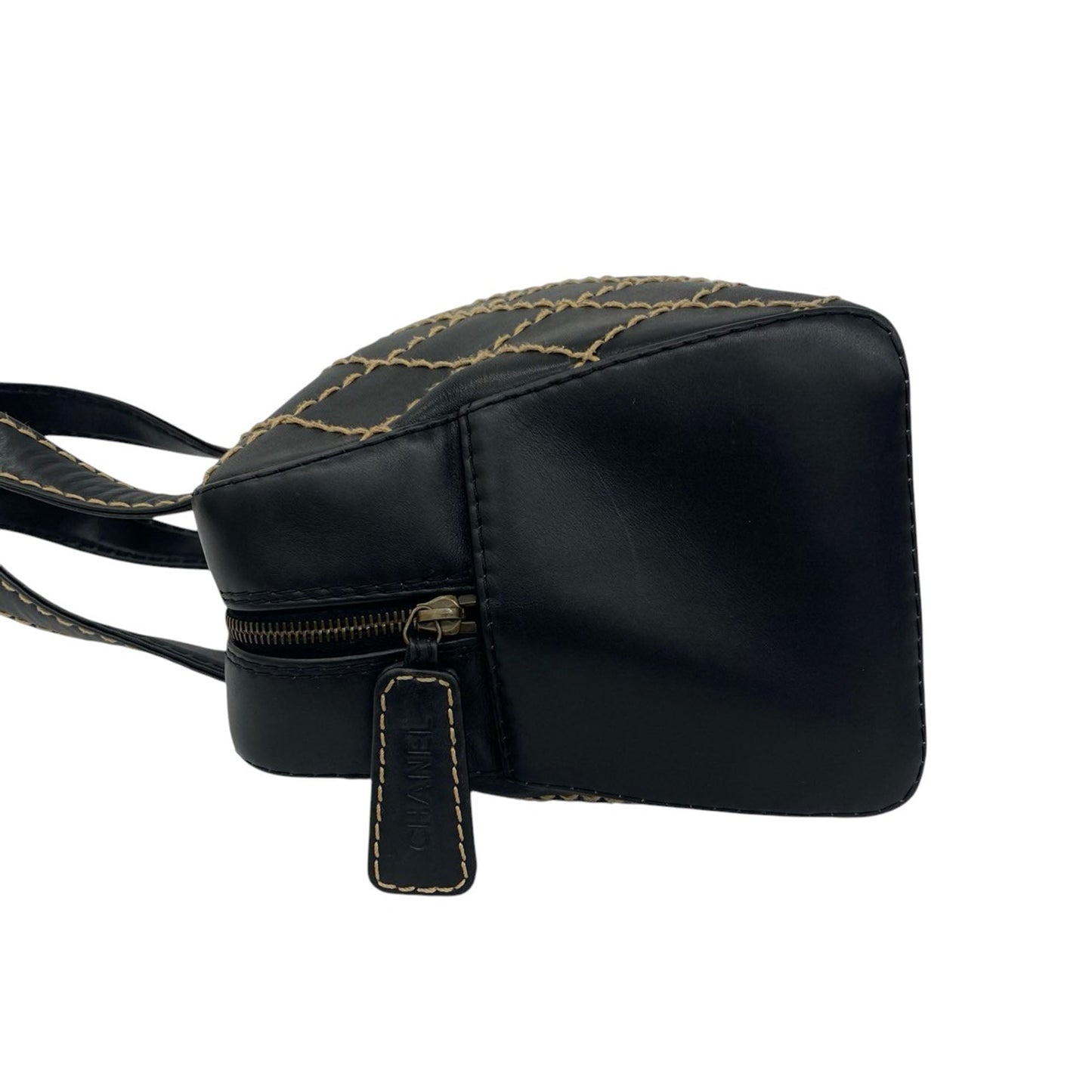 Chanel CC Lambskin Wild Stitch Handbag