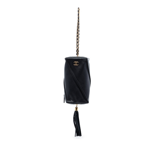 Metiers d'Art CC Lambskin Tassel Rectangle Clutch with Chain
