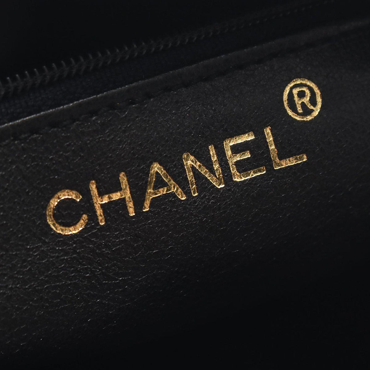 Chanel CC Chevron Quilted Lambskin Tassel Camera Case — Black