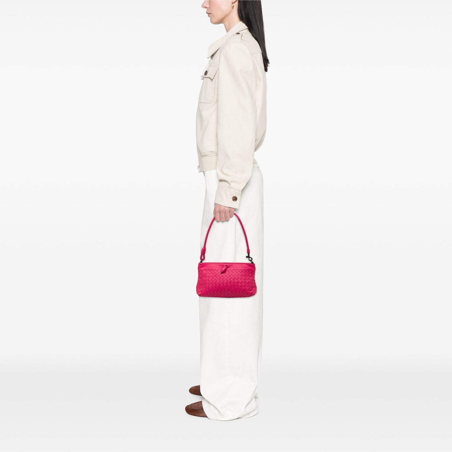 Bottega Veneta Nappa Intrecciato Frame Pochette