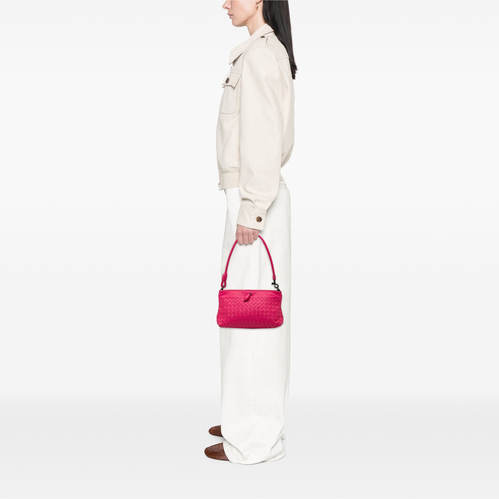 Bottega Veneta Nappa Intrecciato Frame Pochette