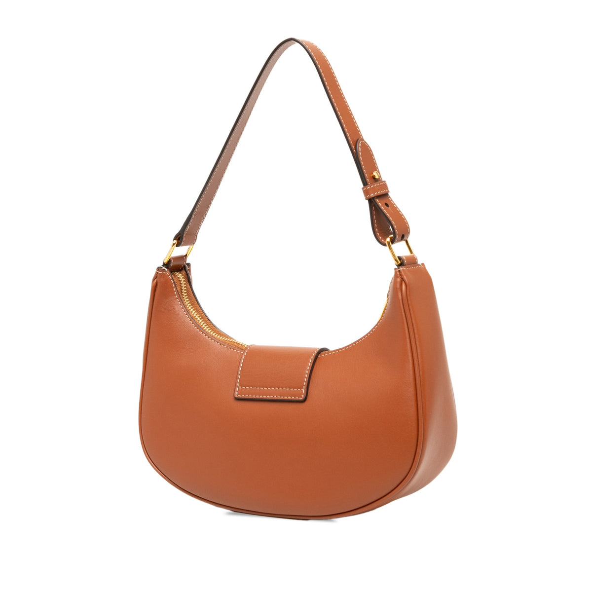 Celine Medium Smooth Calfskin Triomphe Ava Shoulder Bag — Brown