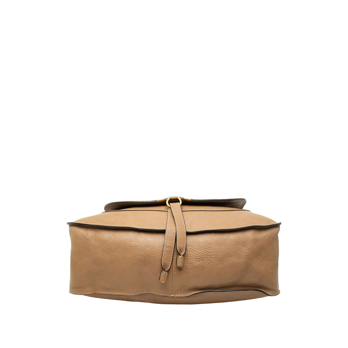 Chloé Large Leather Marcie Satchel — Brown