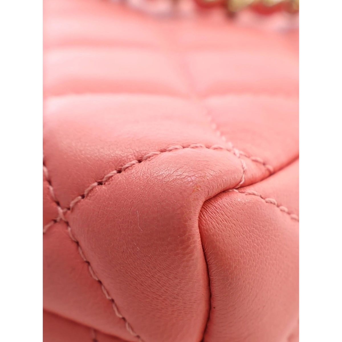 Chanel Mini CC Quilted Lambskin Chain Flap — Pink