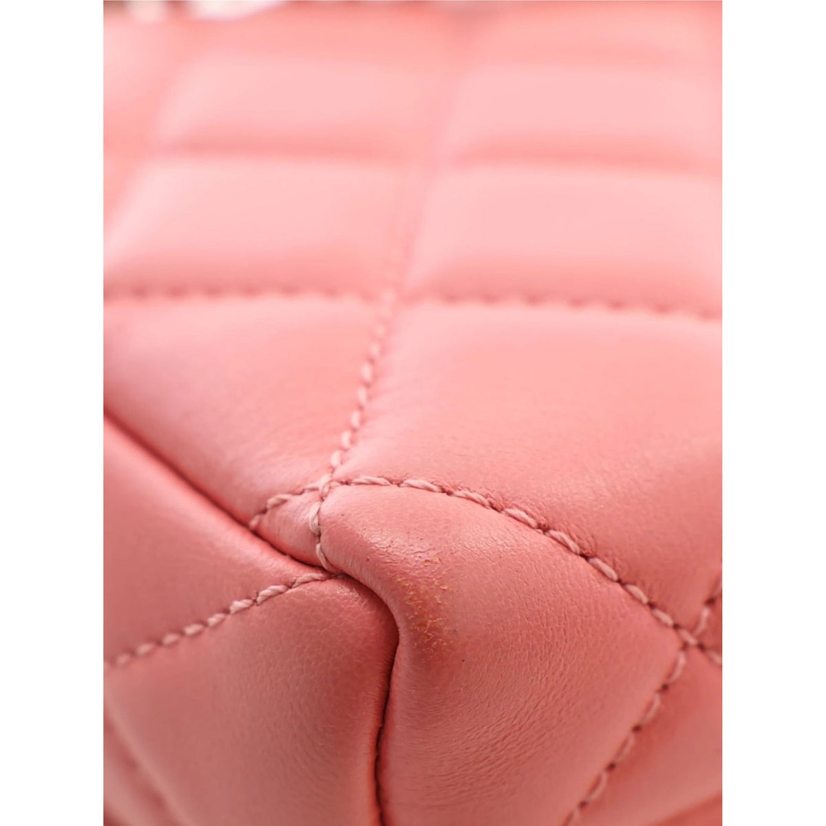 Chanel Mini CC Quilted Lambskin Chain Flap — Pink