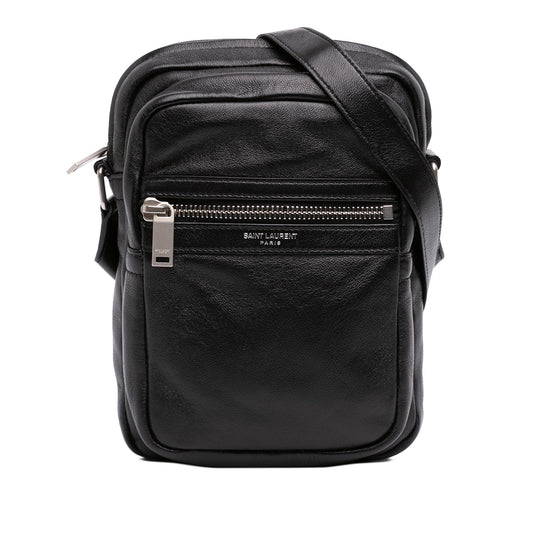 Saint Laurent Leather Sid Messenger Bag