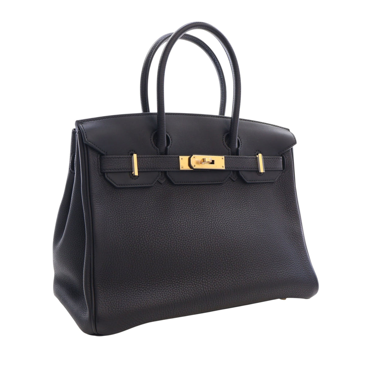 Hermès Togo Swift and Toile 3 in 1 Birkin Retourne 30 — Black