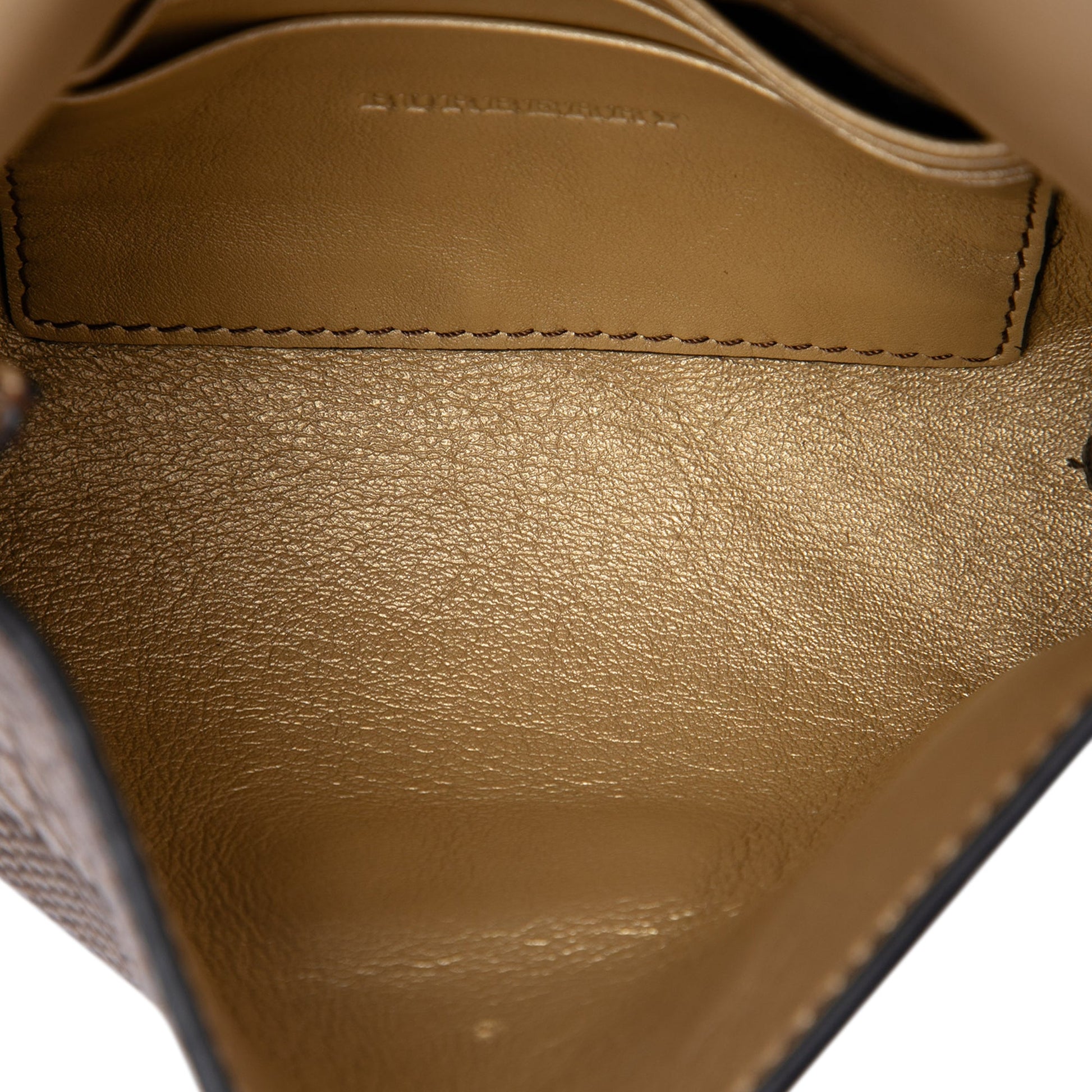 Burberry Embossed Grain Check Leather Langley Crossbody