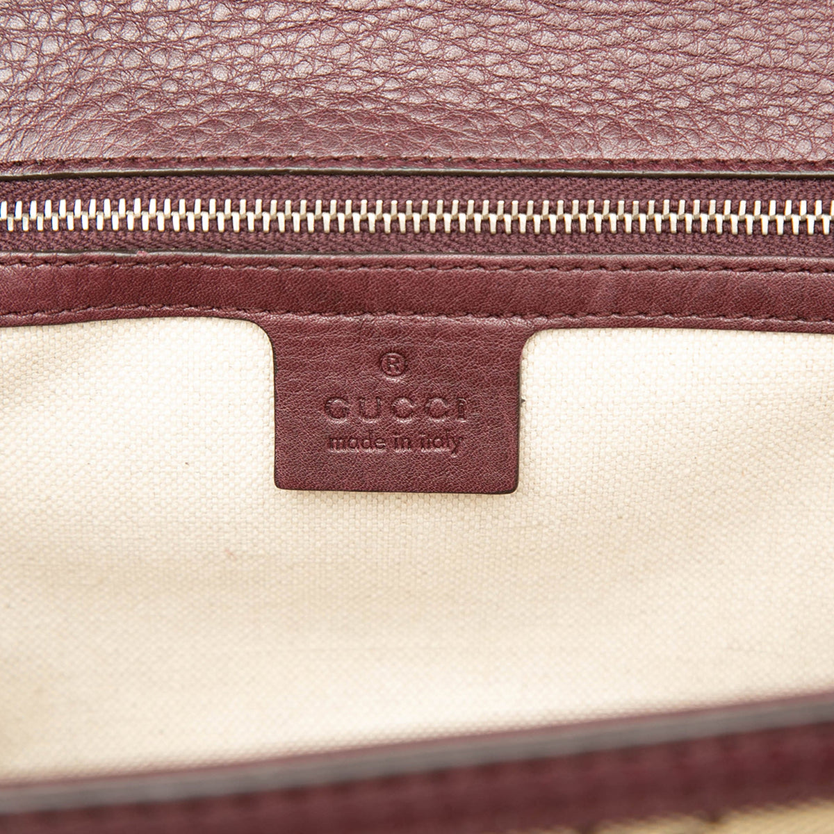 Gucci Medium GG Canvas New Bamboo Top Handle Bag