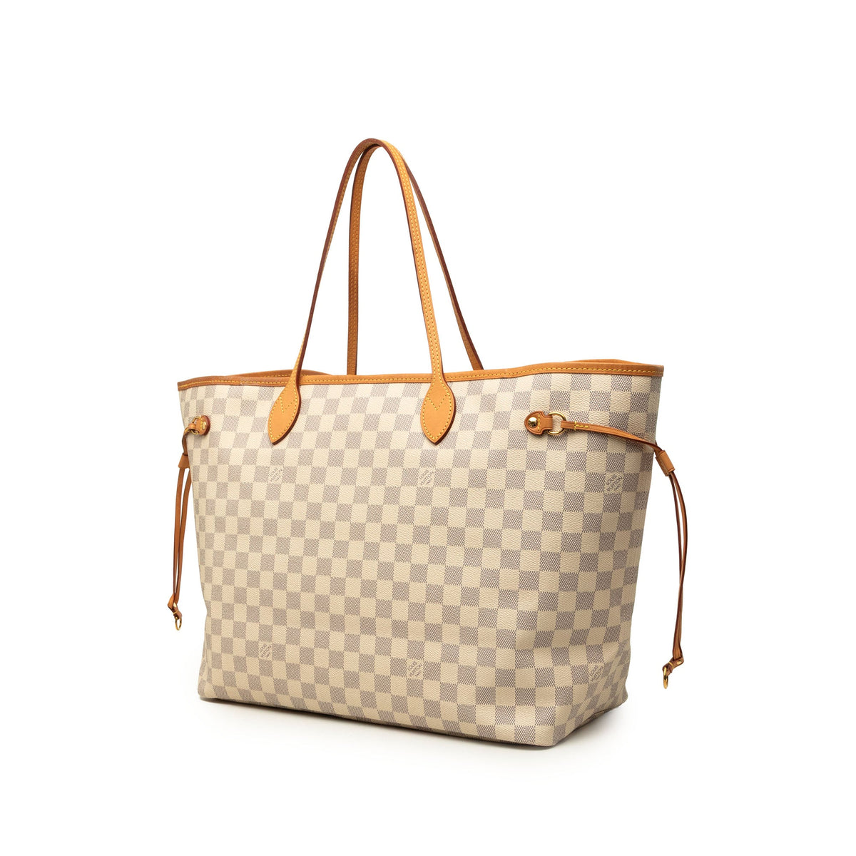 Louis Vuitton Damier Azur Neverfull GM — White
