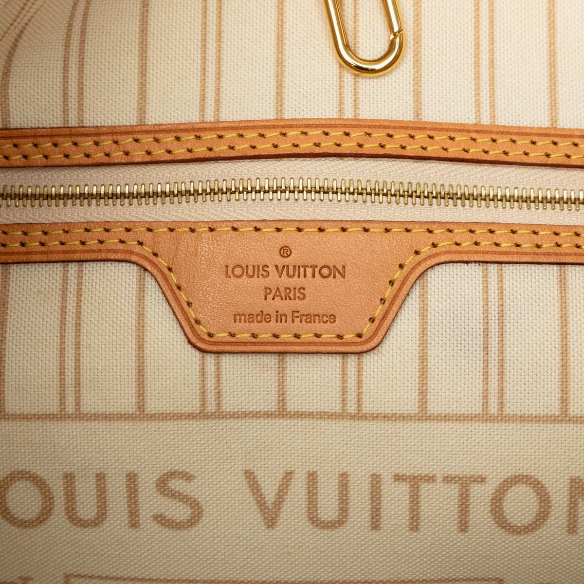 Louis Vuitton Damier Azur Neverfull GM — White