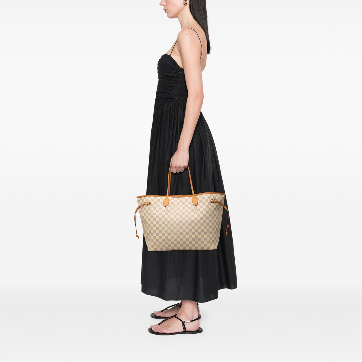 Louis Vuitton Damier Azur Neverfull GM — White