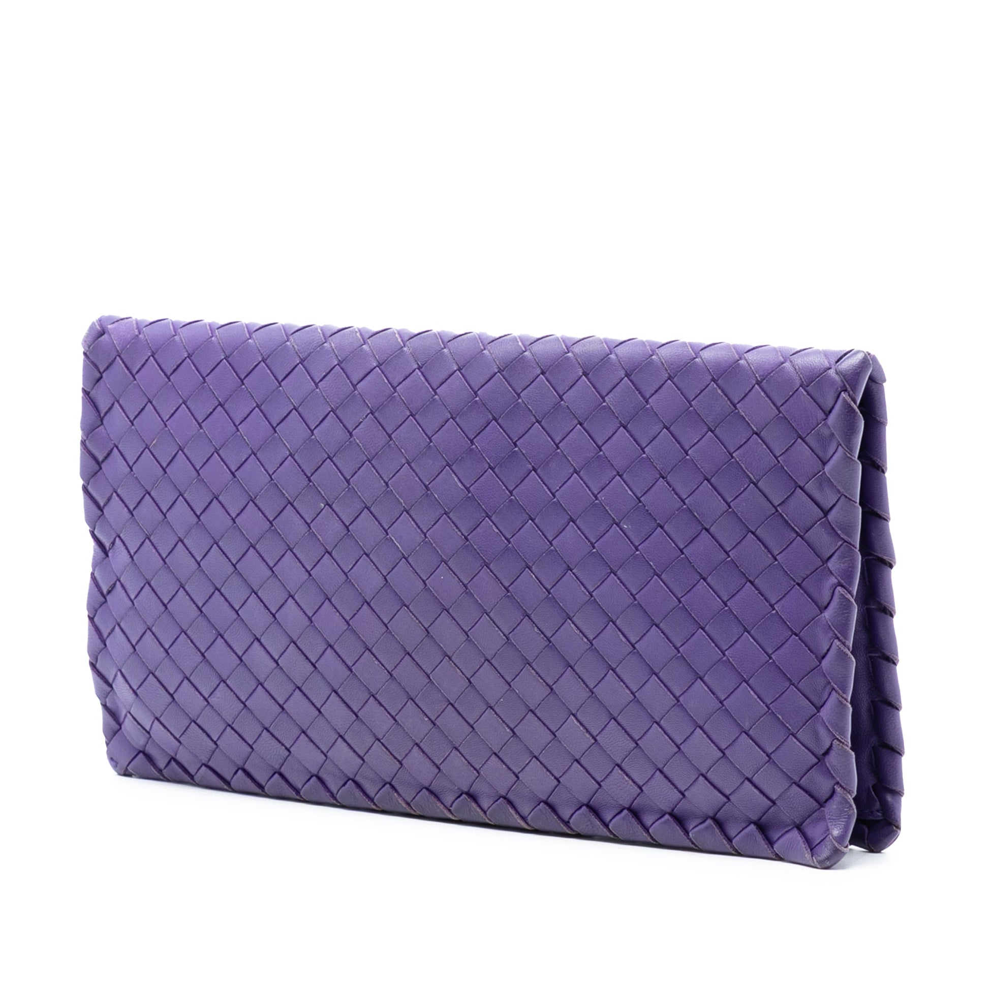 Bottega Veneta Nappa Intrecciato Turn Lock Clutch
